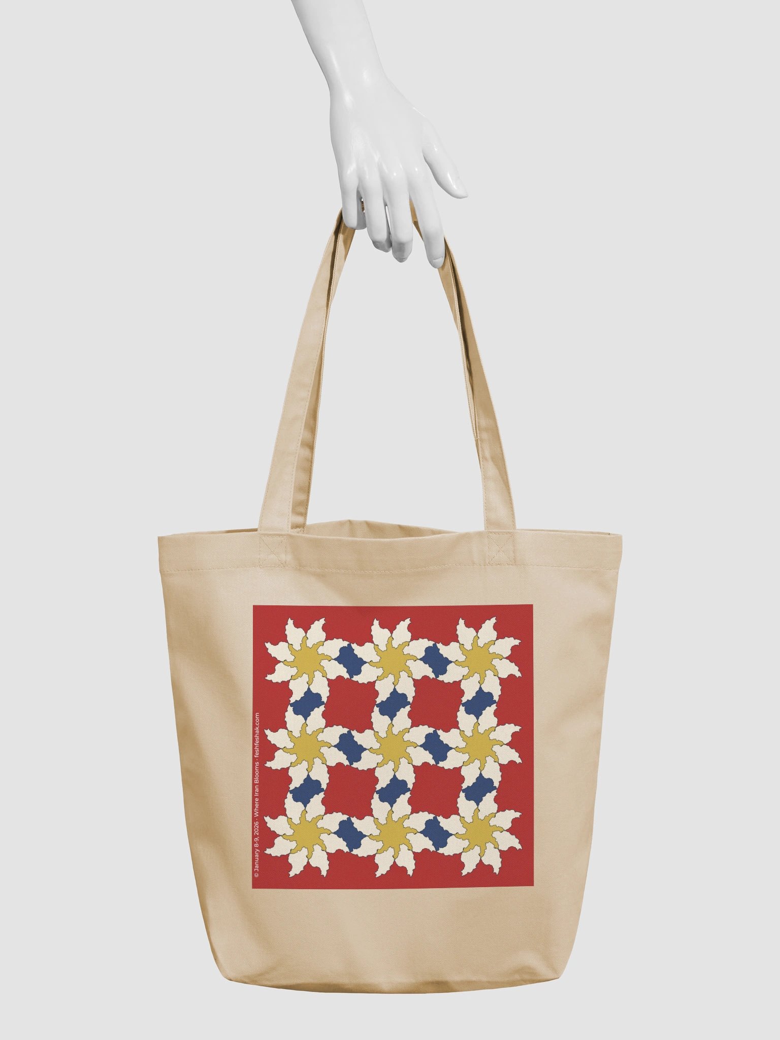 Where Iran Blooms Tote, Russet product image (3)