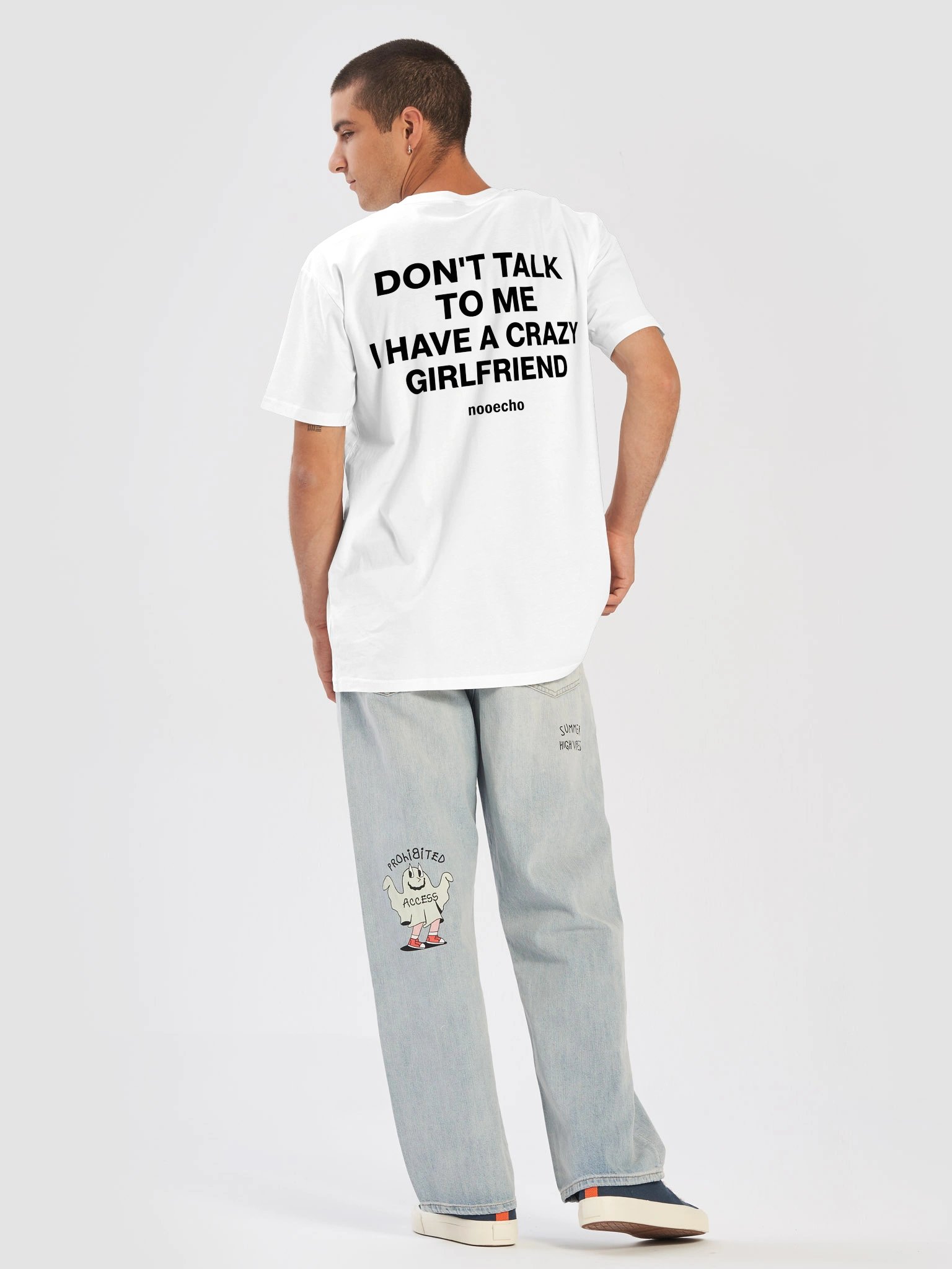 Don't Talk to Me, I Have a Crazy Girlfriend – Funny Graphic T-Shirt product image (19)