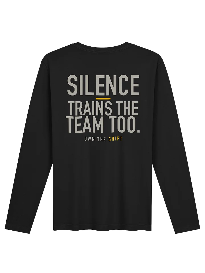 SILENCE. Minimal Graphic Long Sleeve Crew product image (2)
