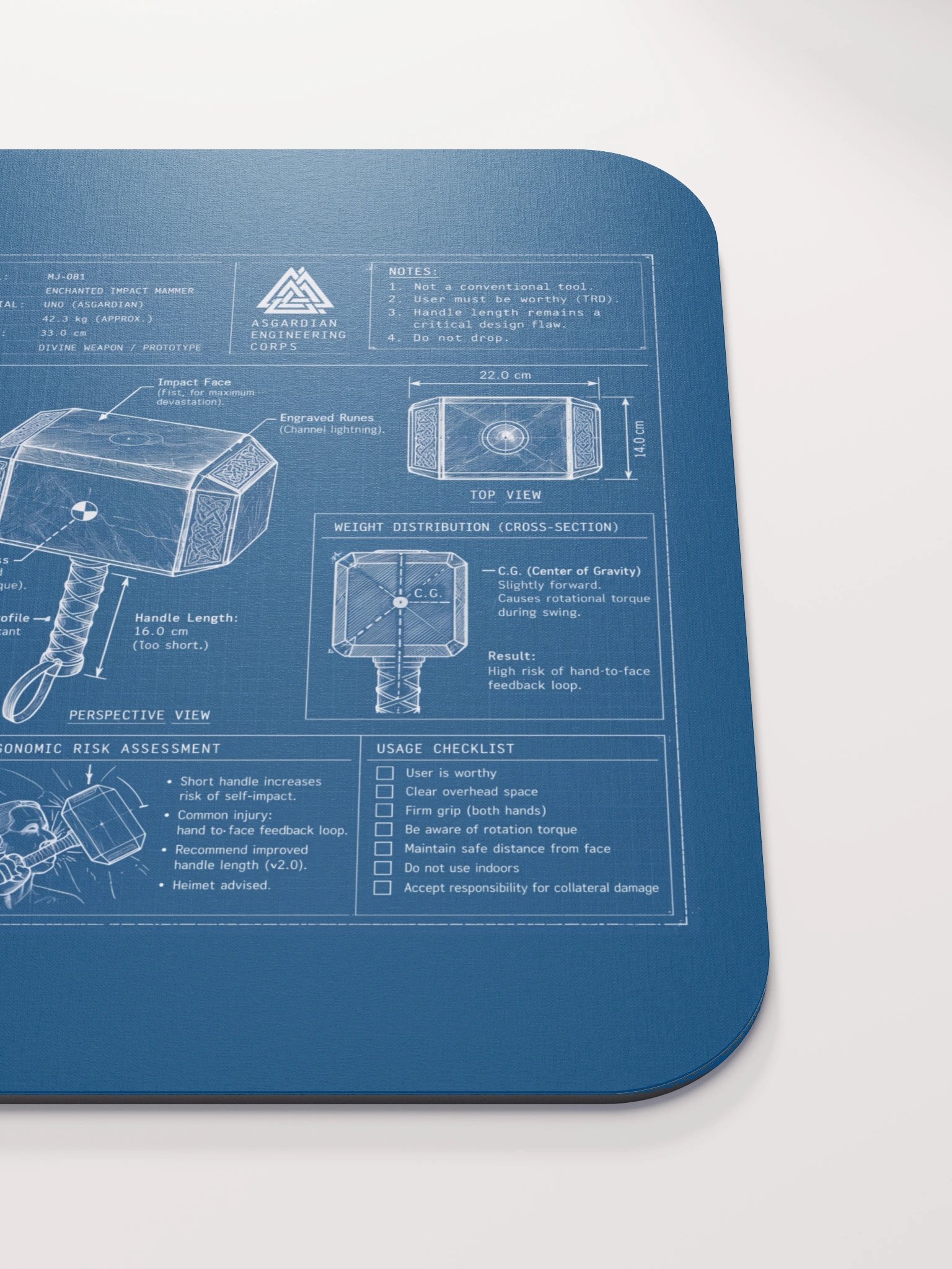 The Mjolnir Technical Specification Blueprint product image (8)