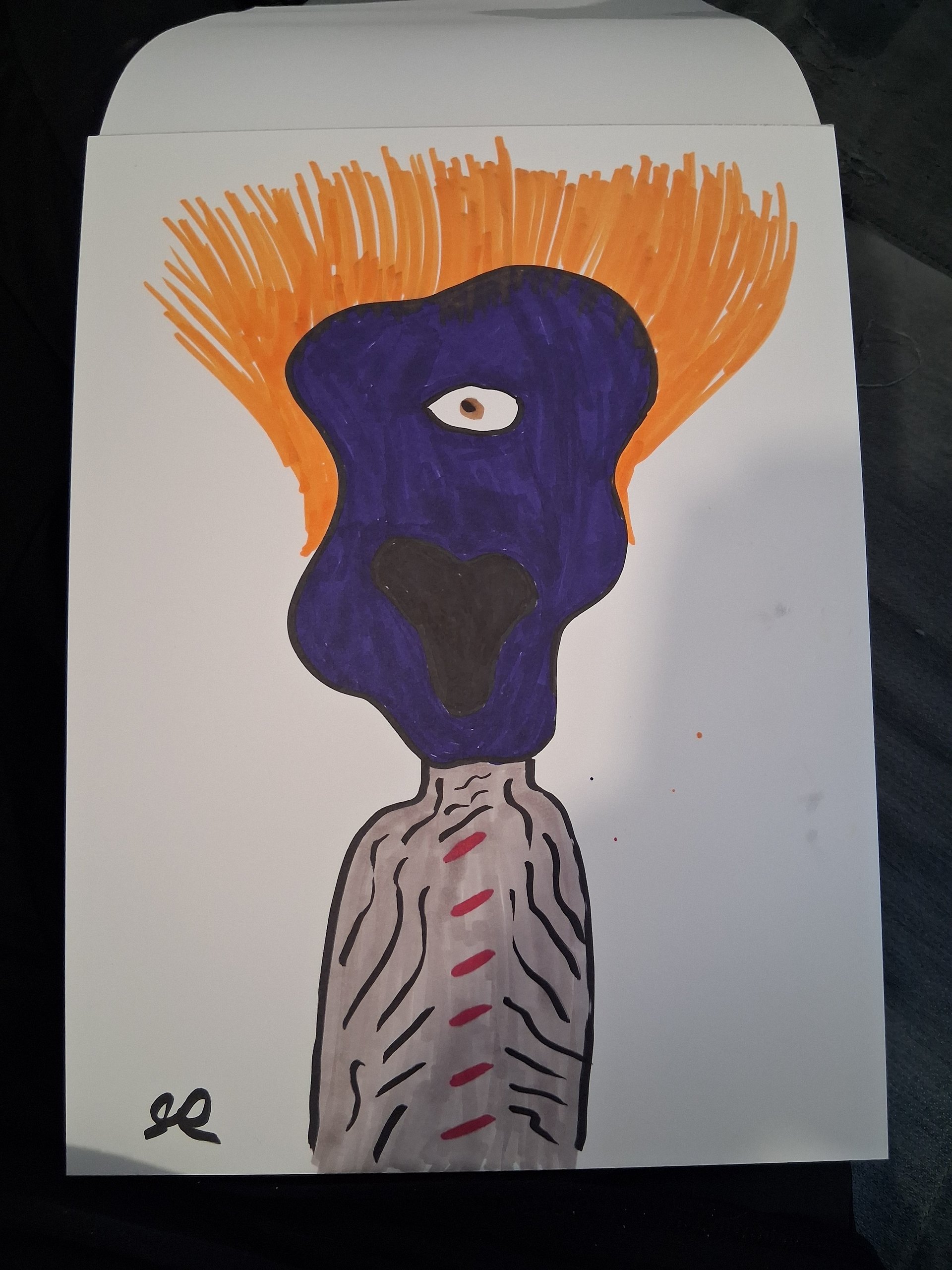 Purple Rage Original Drawing product image (1)