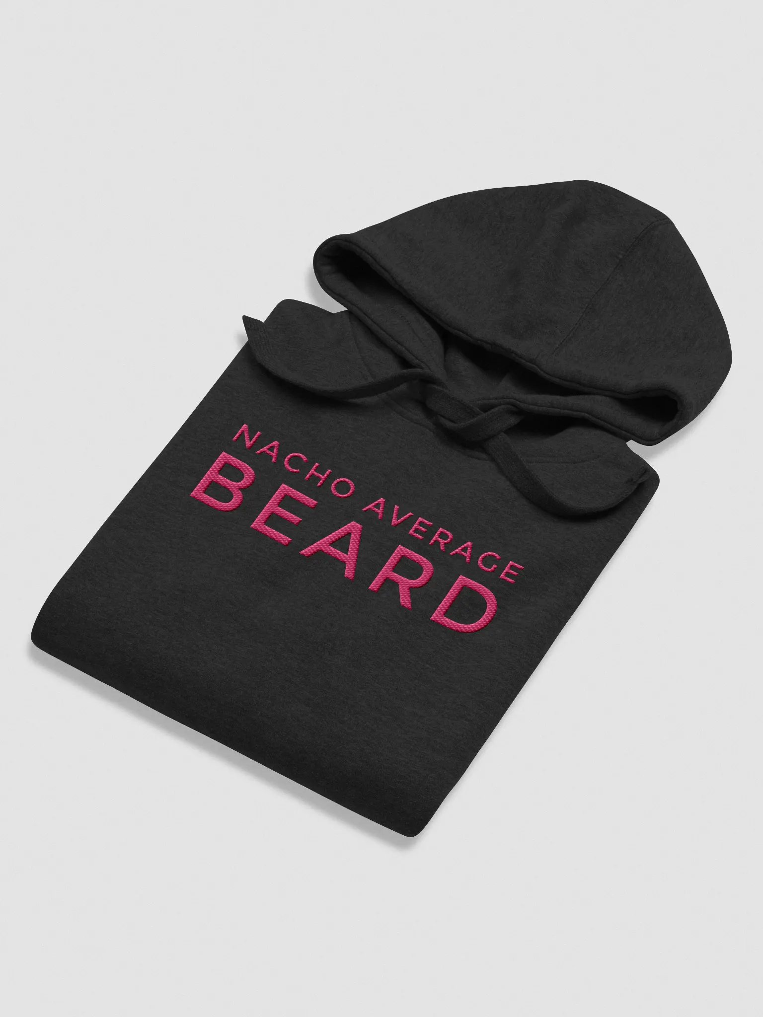 Men's Nacho Average Beard Hoodie (Pink Embroidery) product image (4)
