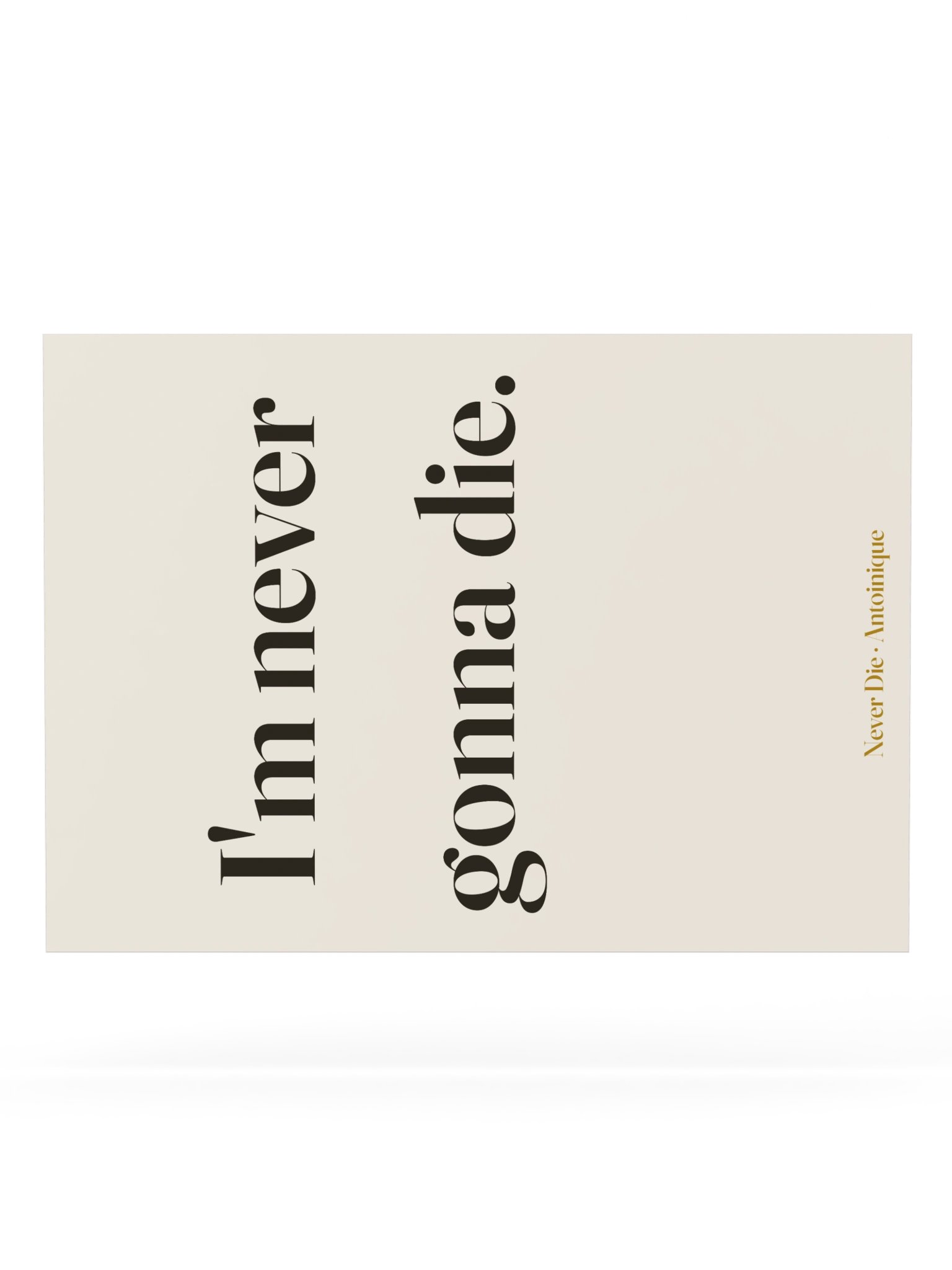 Never Die Lyric Art Print product image (6)