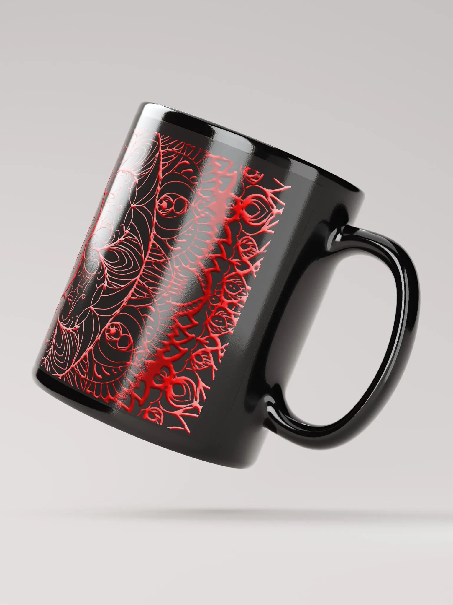 Crimson Mandala Elegance Mug product image (4)