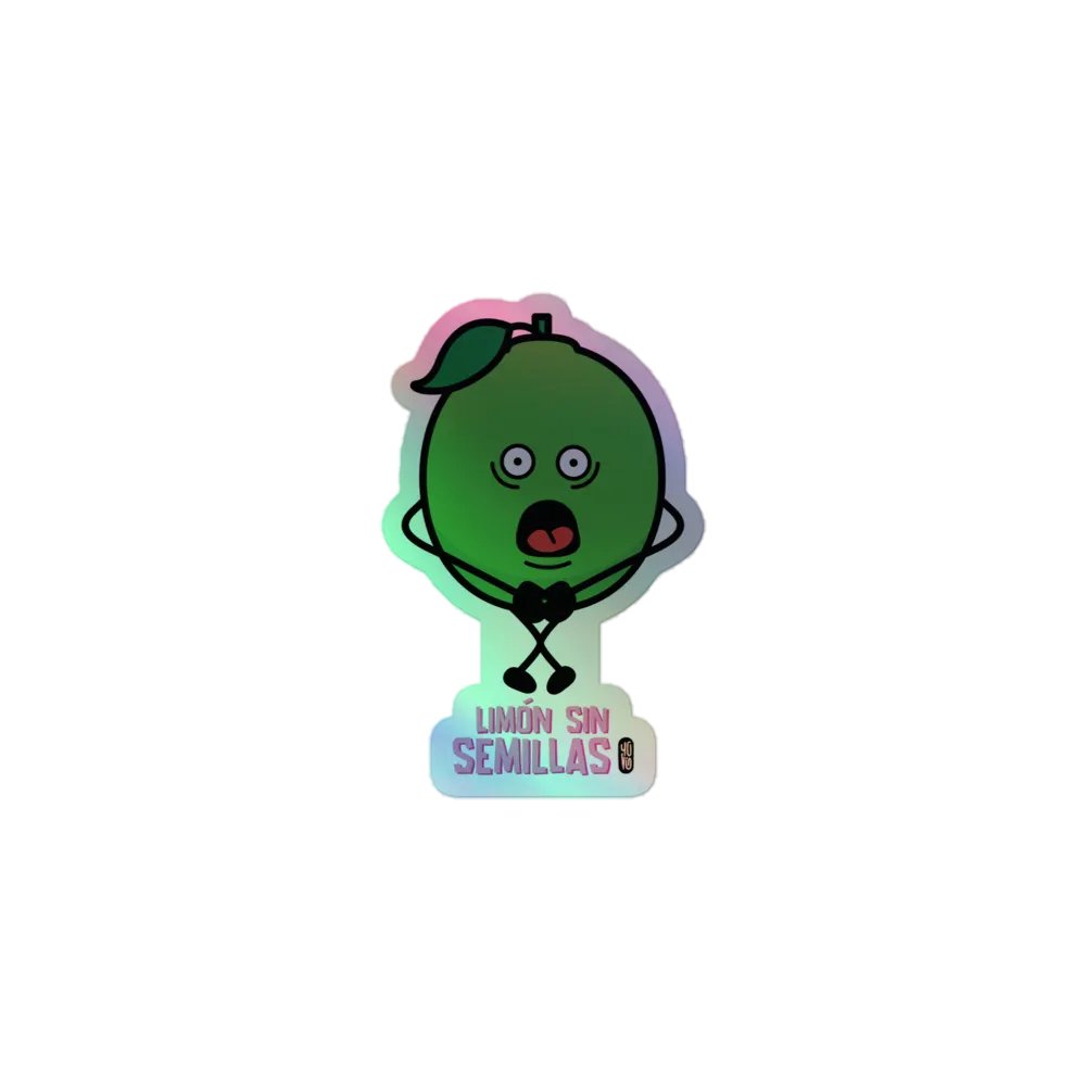 Limón sin Semillas - Sticker (Holographic Kiss Cut) product image (1)