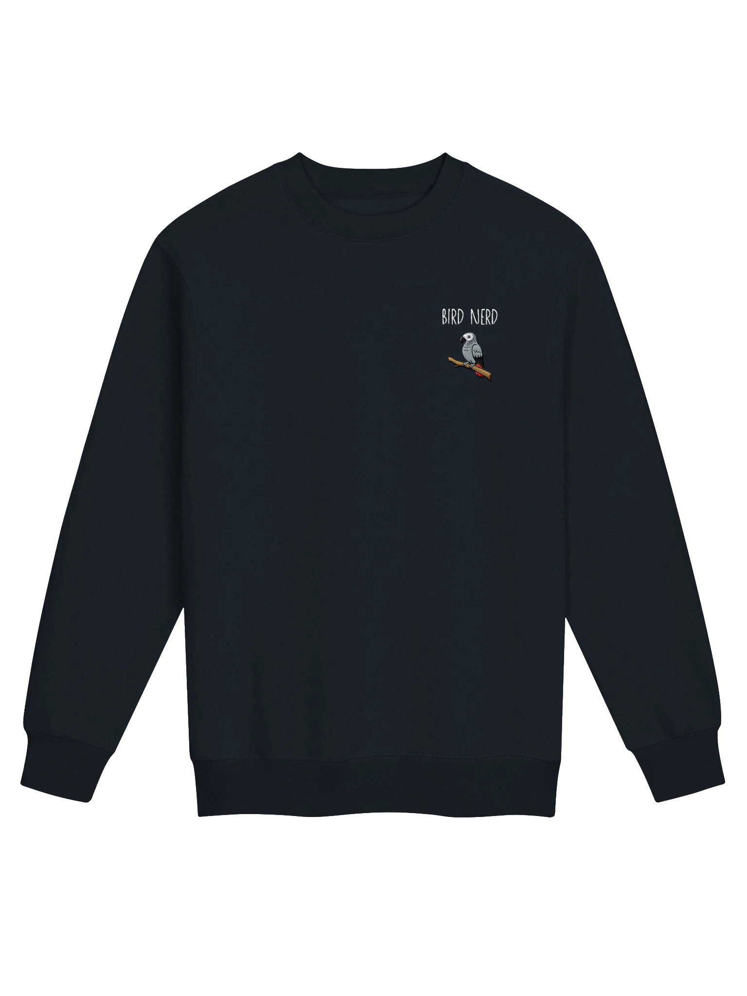 Bird Nerd Sweatshirt (White Letters) product image (1)