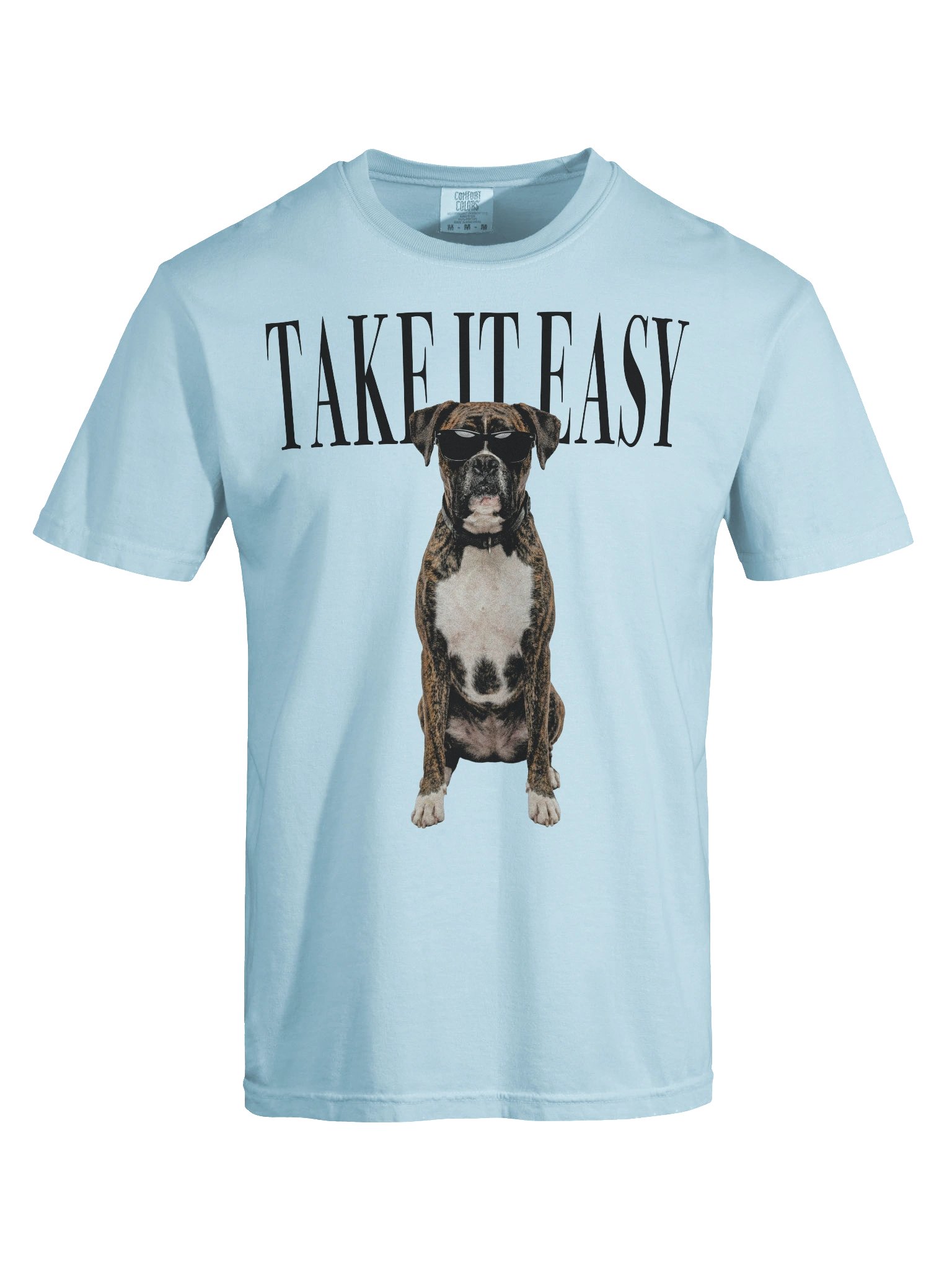 Take It Easy '90s Pop Vintage-Style T-Shirt for Boxer(Brindle) Owners product image (10)