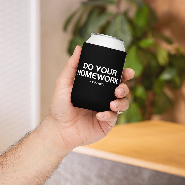 Ed Smith ‘Do Your Homework’ Koozie product image (1)