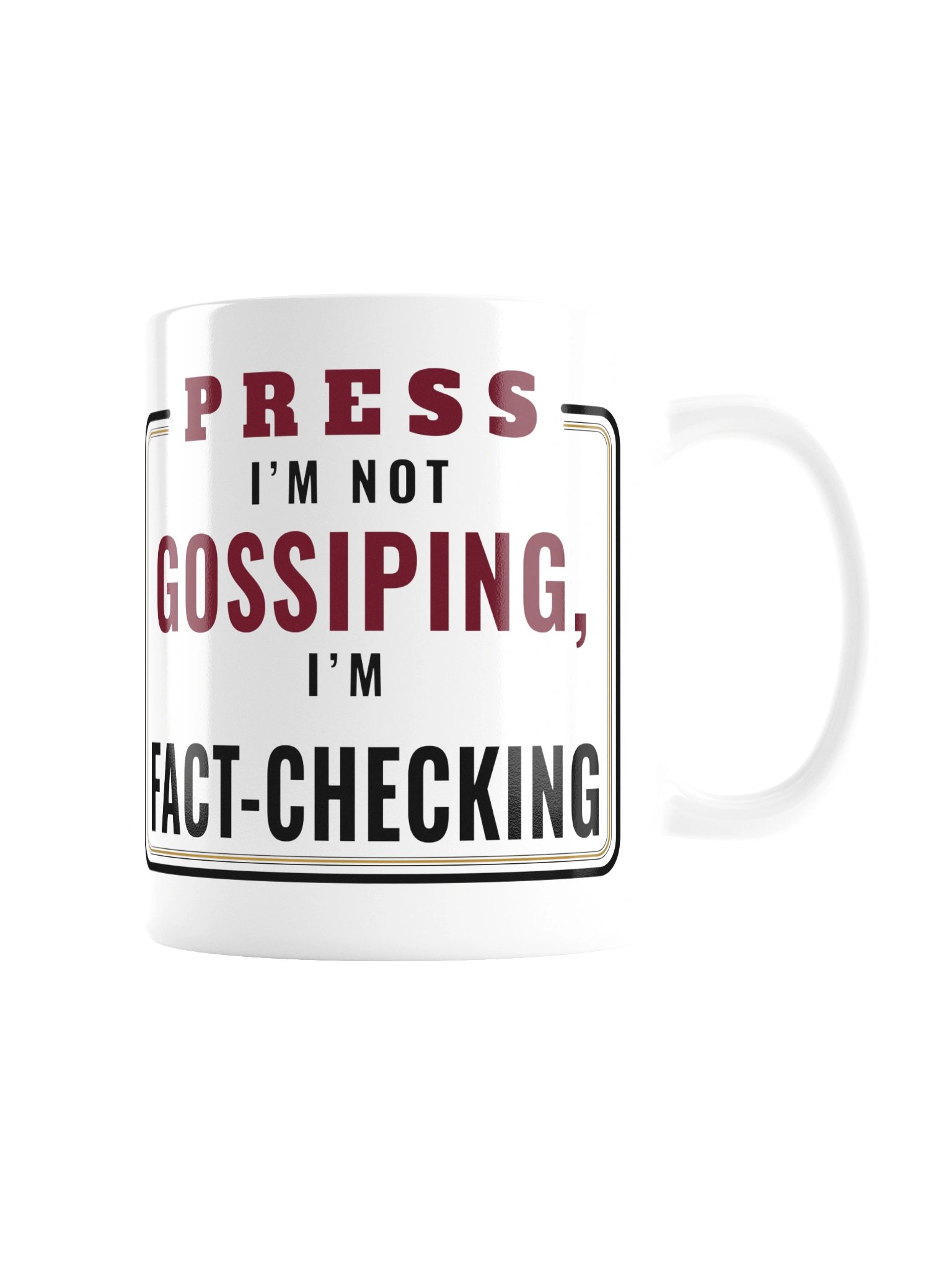 Fact-Checking Press Pass Mug product image (3)