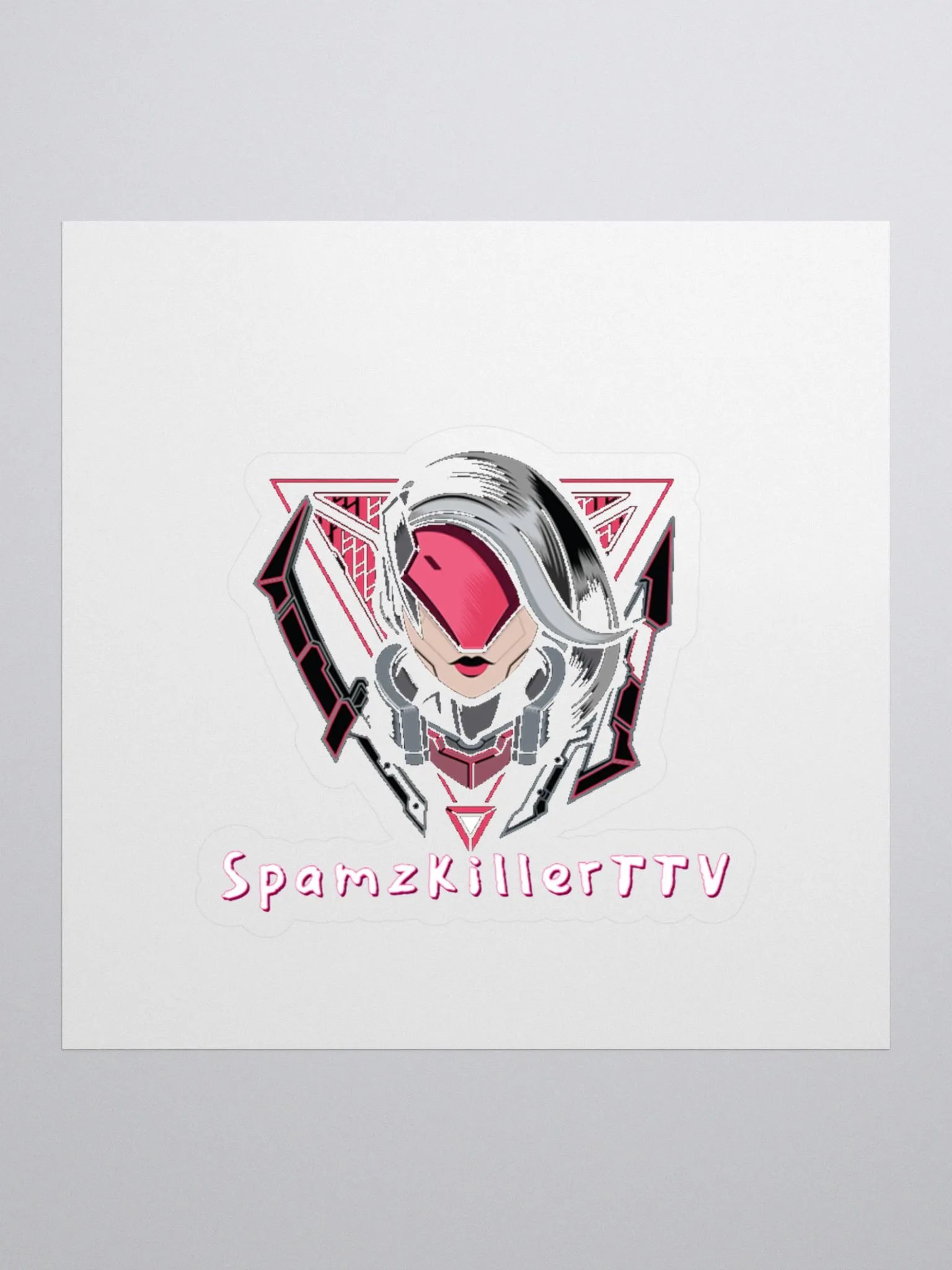 Futuristic Robo-Visor Kiss Cut Stickers product image (1)