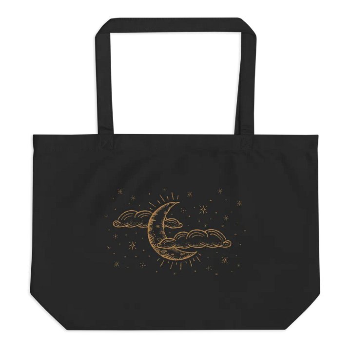 Golden Crescent Moon Eco Tote product image (1)