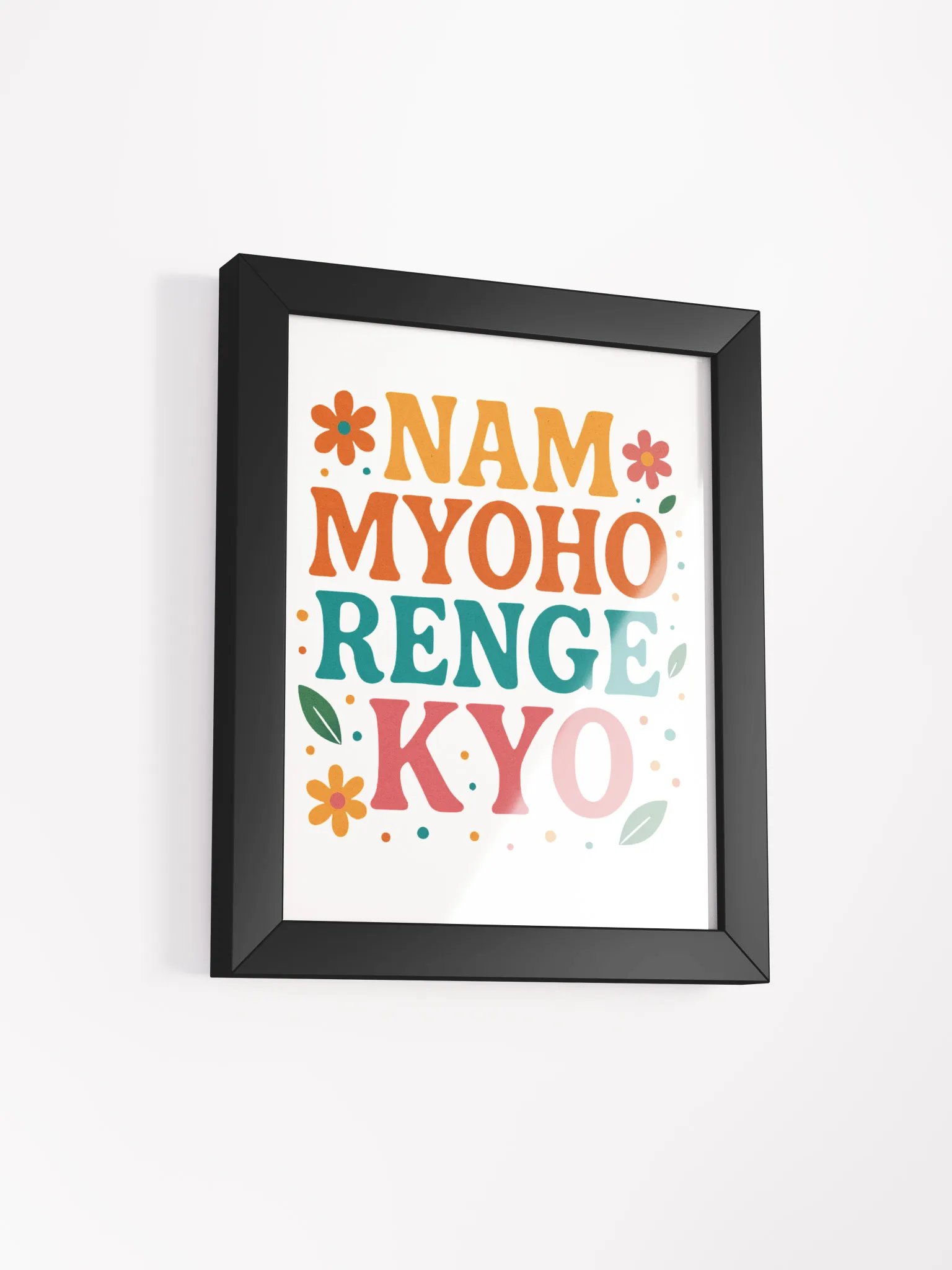 Nam Myoho Renge Kyo Colorful Framed Poster product image (2)