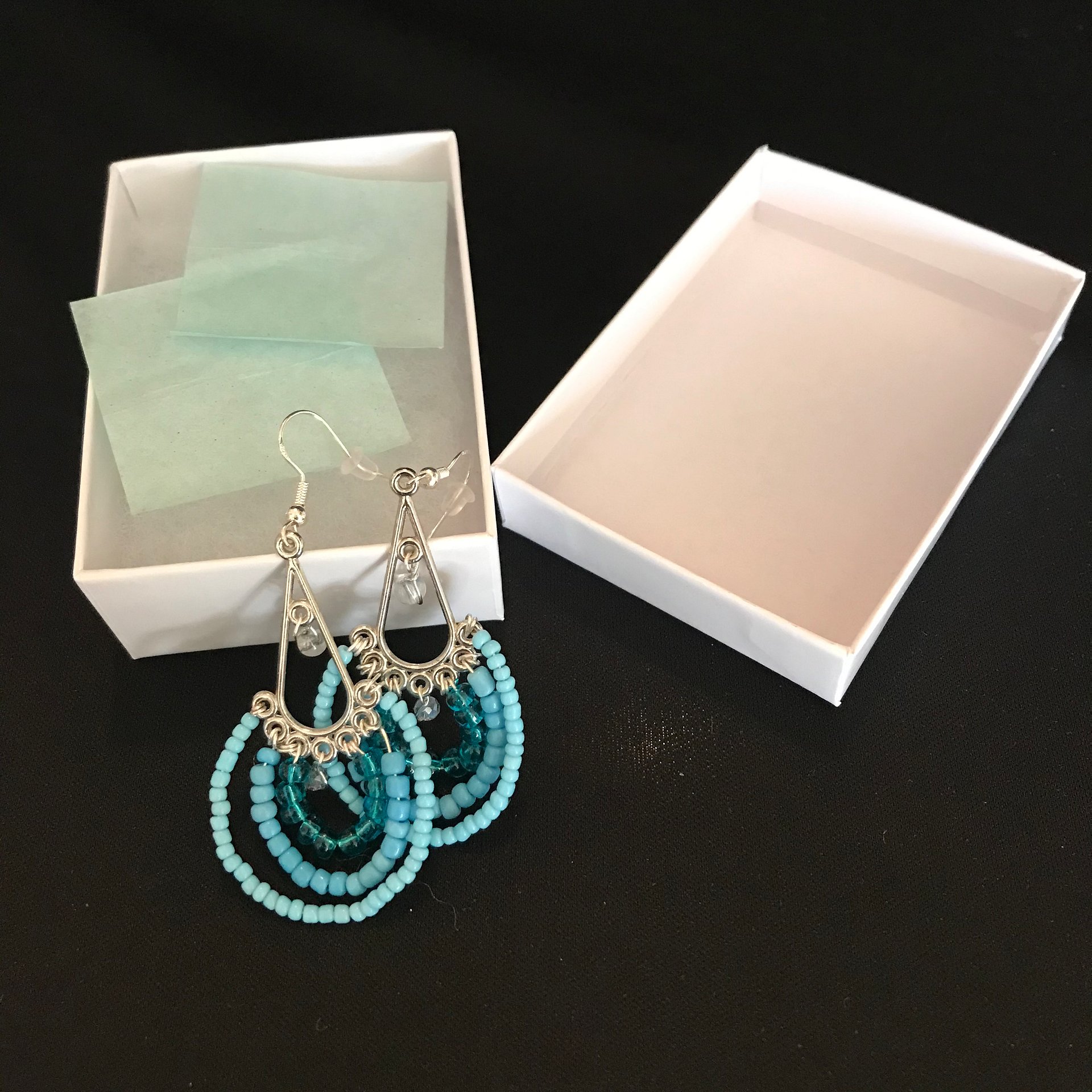 Water Layered Bead Drop Earrings product image (3)