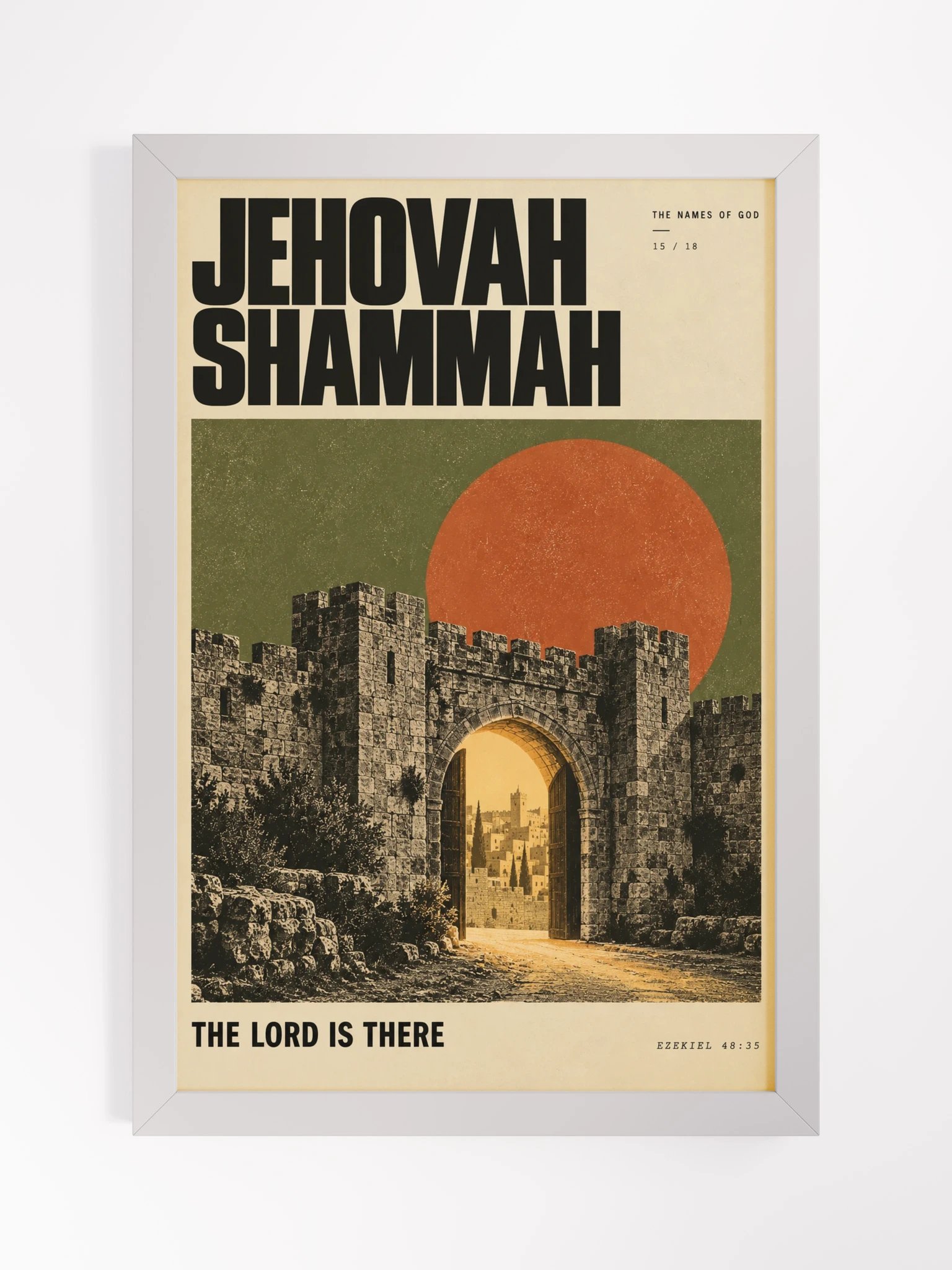 Jehovah Shammah | Names of God Framed Print product image (11)