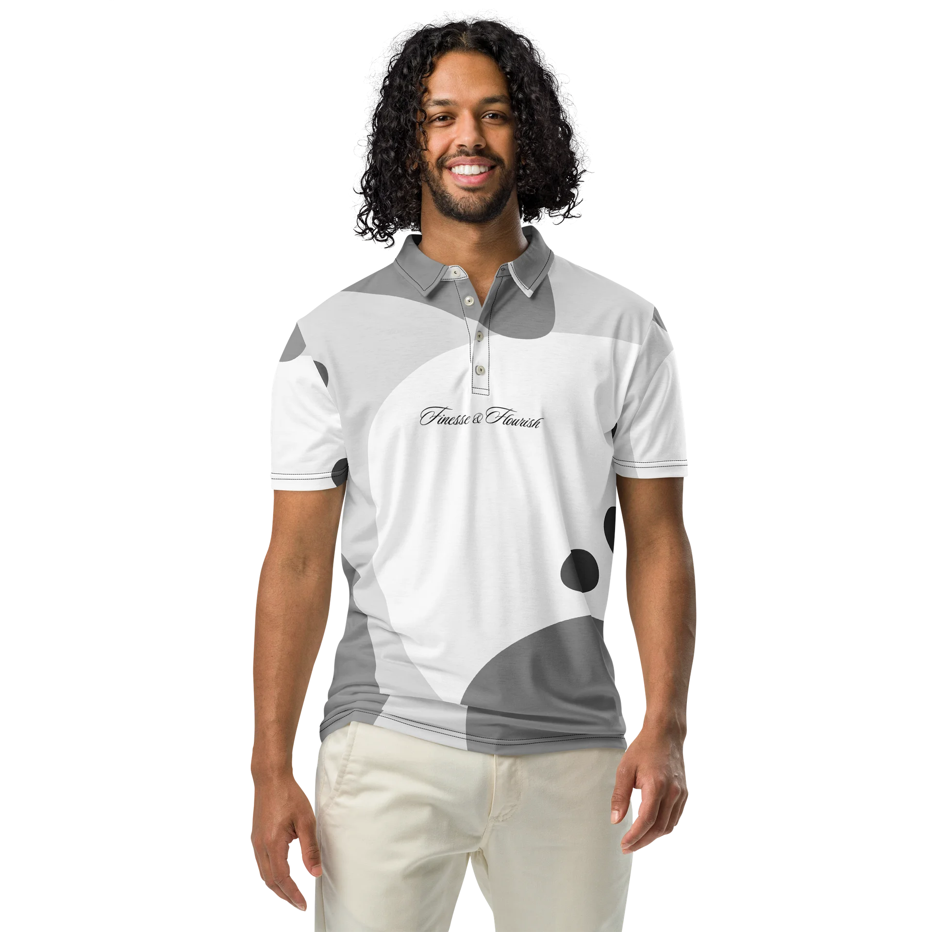 F&F Script Ink Slim Fit Polo Shirt product image (3)