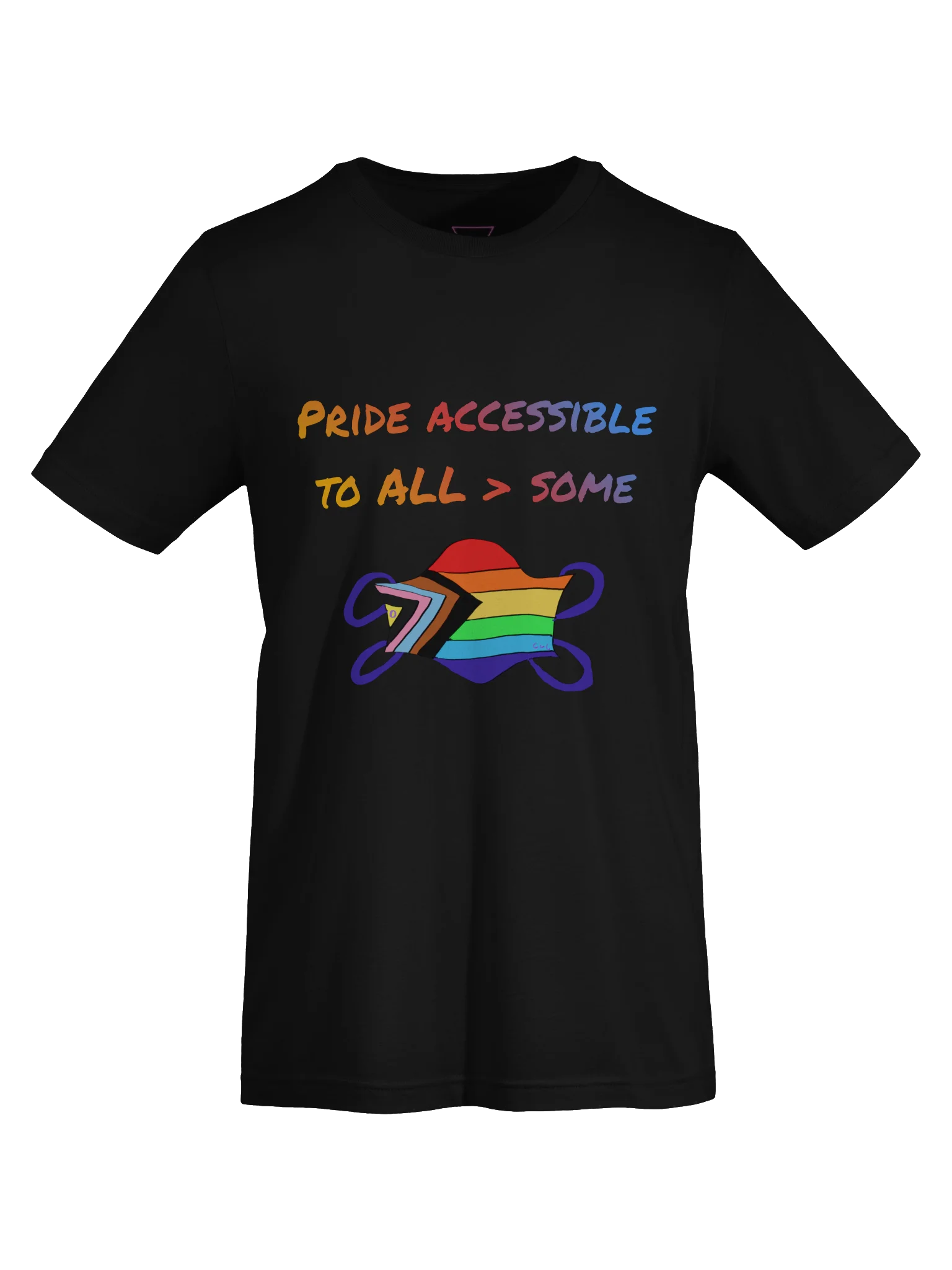 Pride Accessible to ALL>Some tee product image (5)
