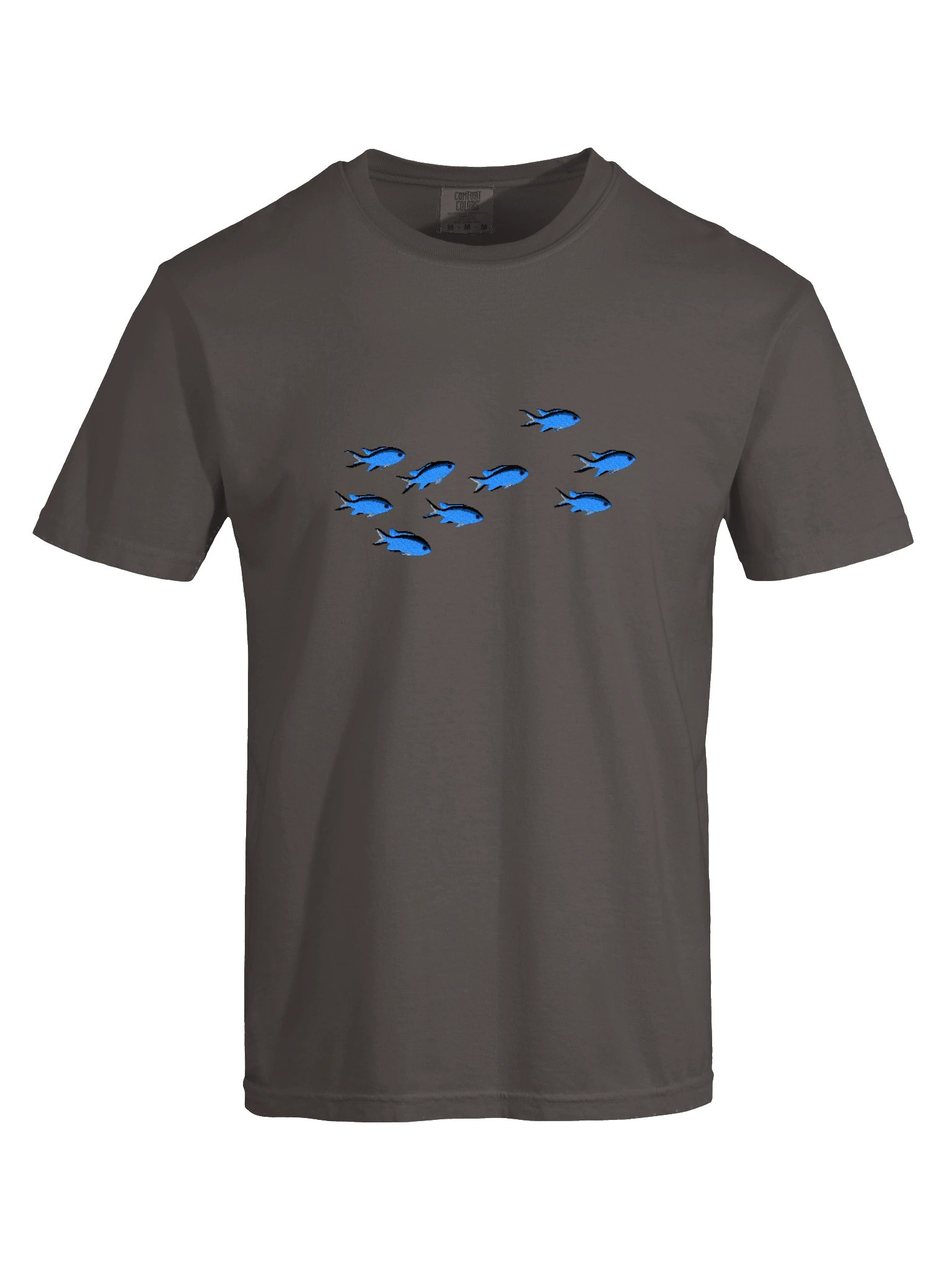 A School of Blue Chromis Embroidered Premium Shirt | Saltwater Reef Aquarium Fish & Marine Life Apparel product image (11)