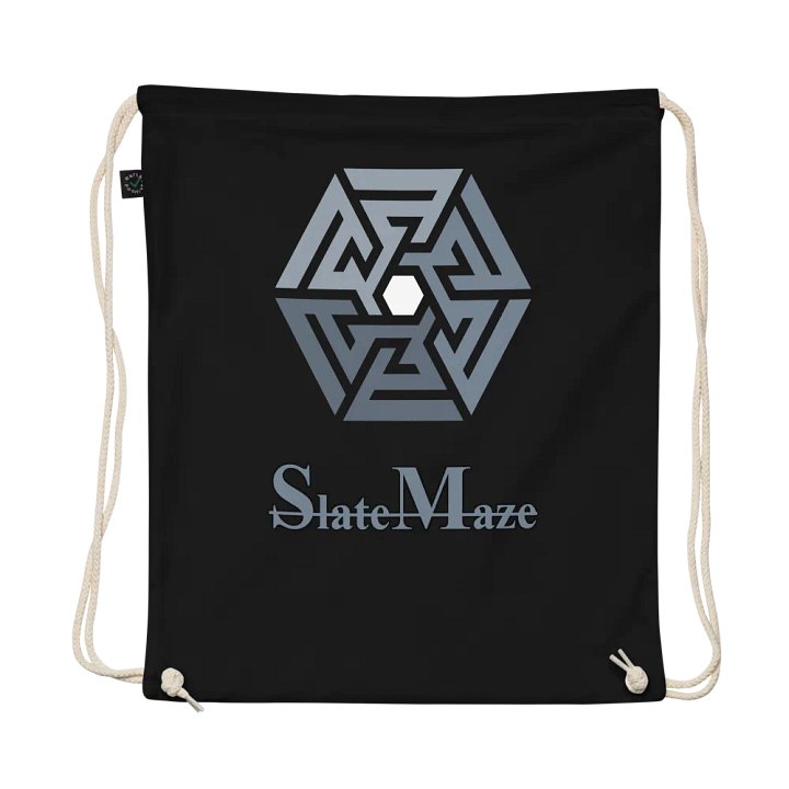 SlateMaze Drawstring Bag (black) product image (1)