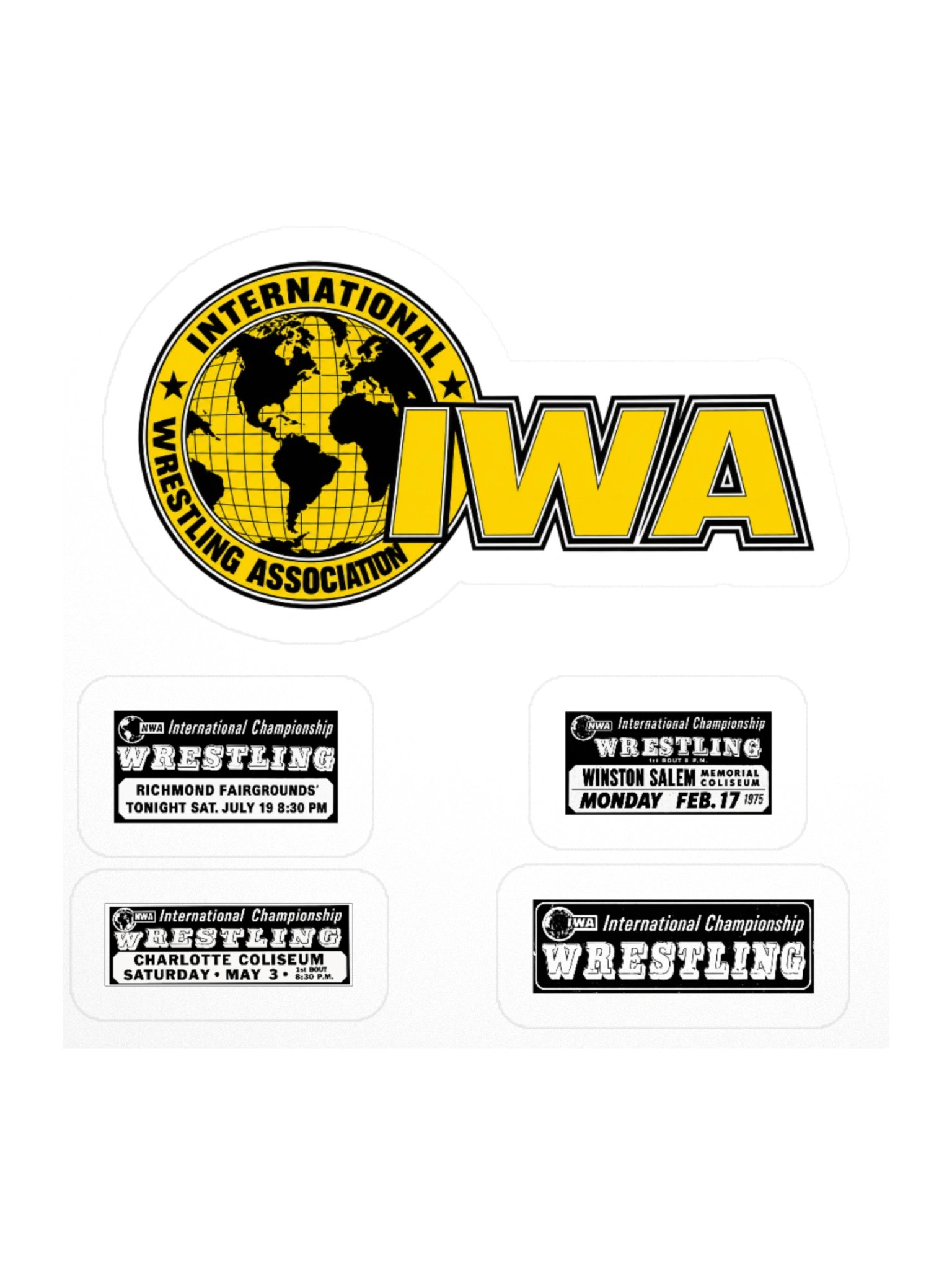 IWA Kiss Cut Sticker Set product image (1)