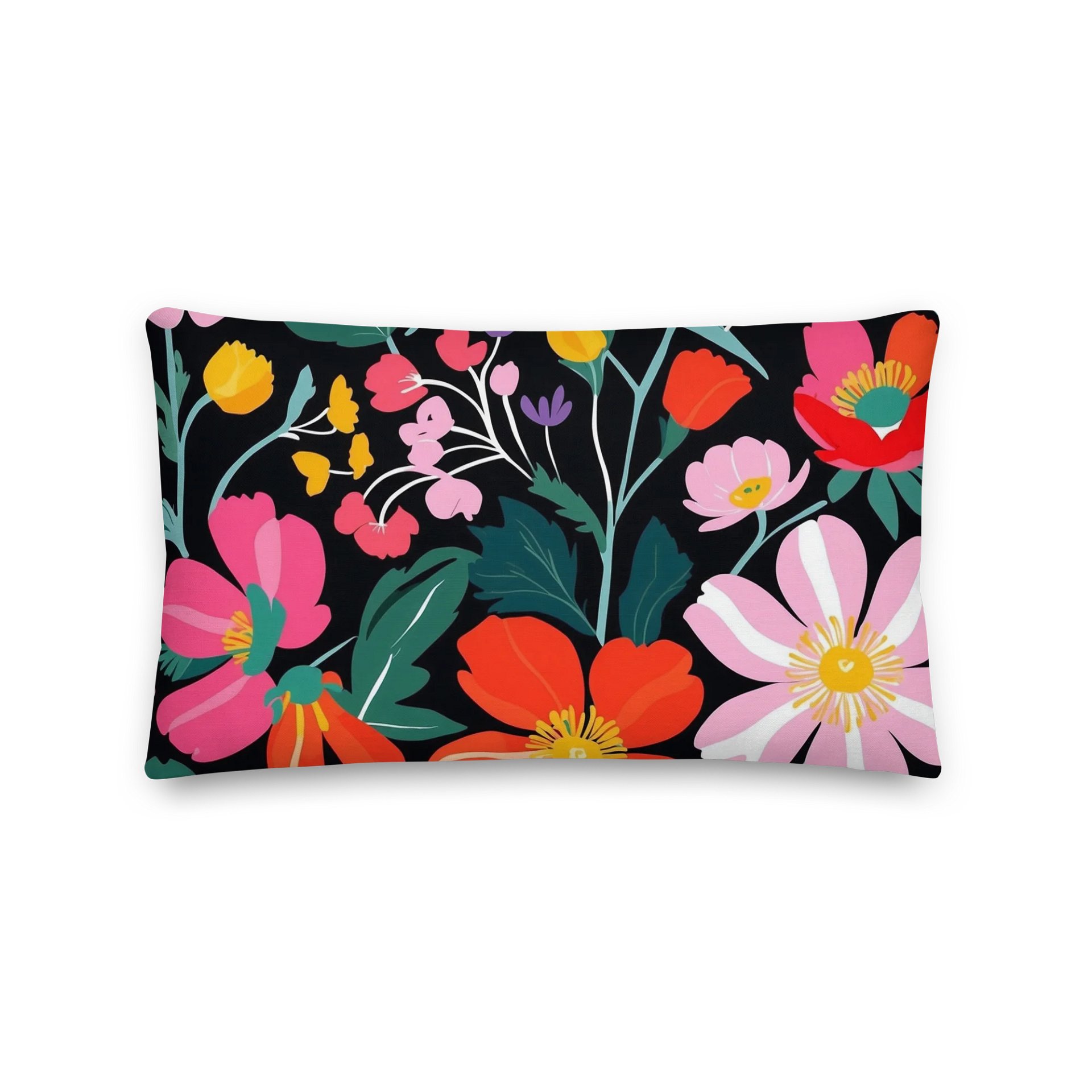 Vibrant Blooms All-Over Pillow product image (4)