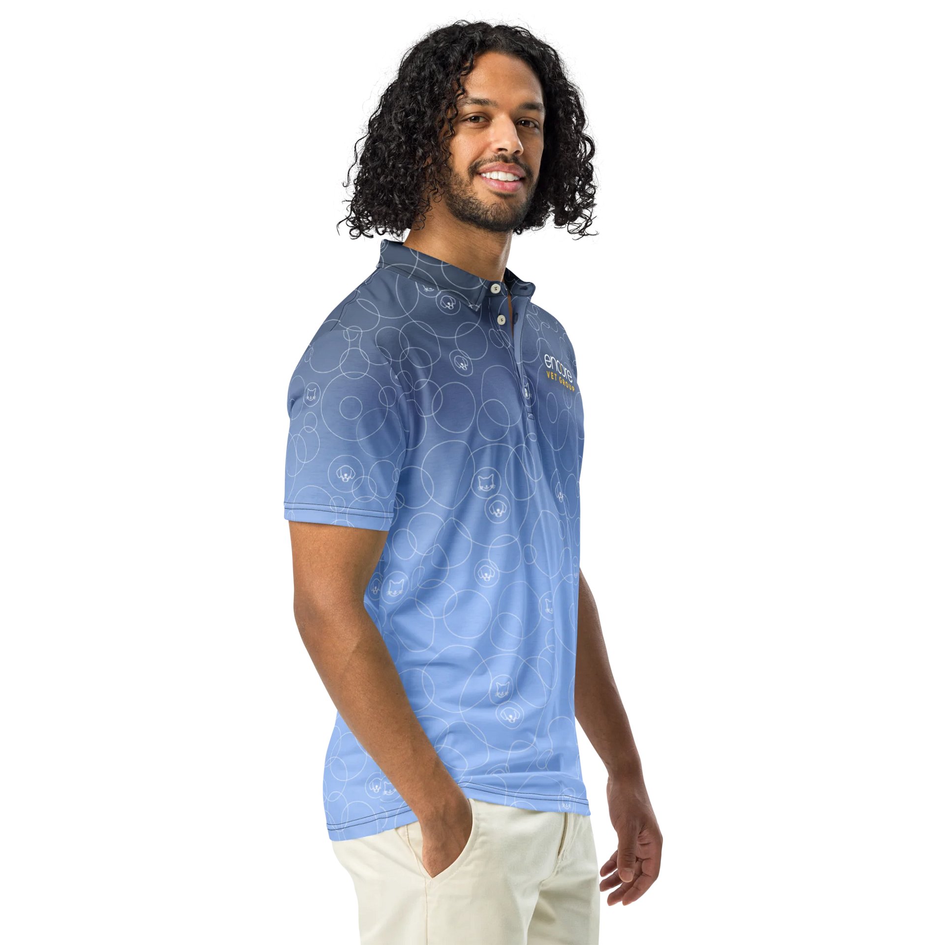 Encore Vet Group Patterned Polo product image (1)