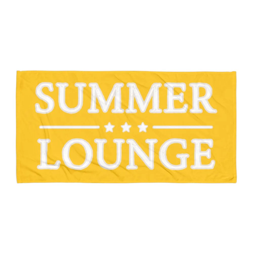 SUMMER LOUNGE SUNNY YELLOW TOWEL - Strandtuch Sonnengelb product image (4)