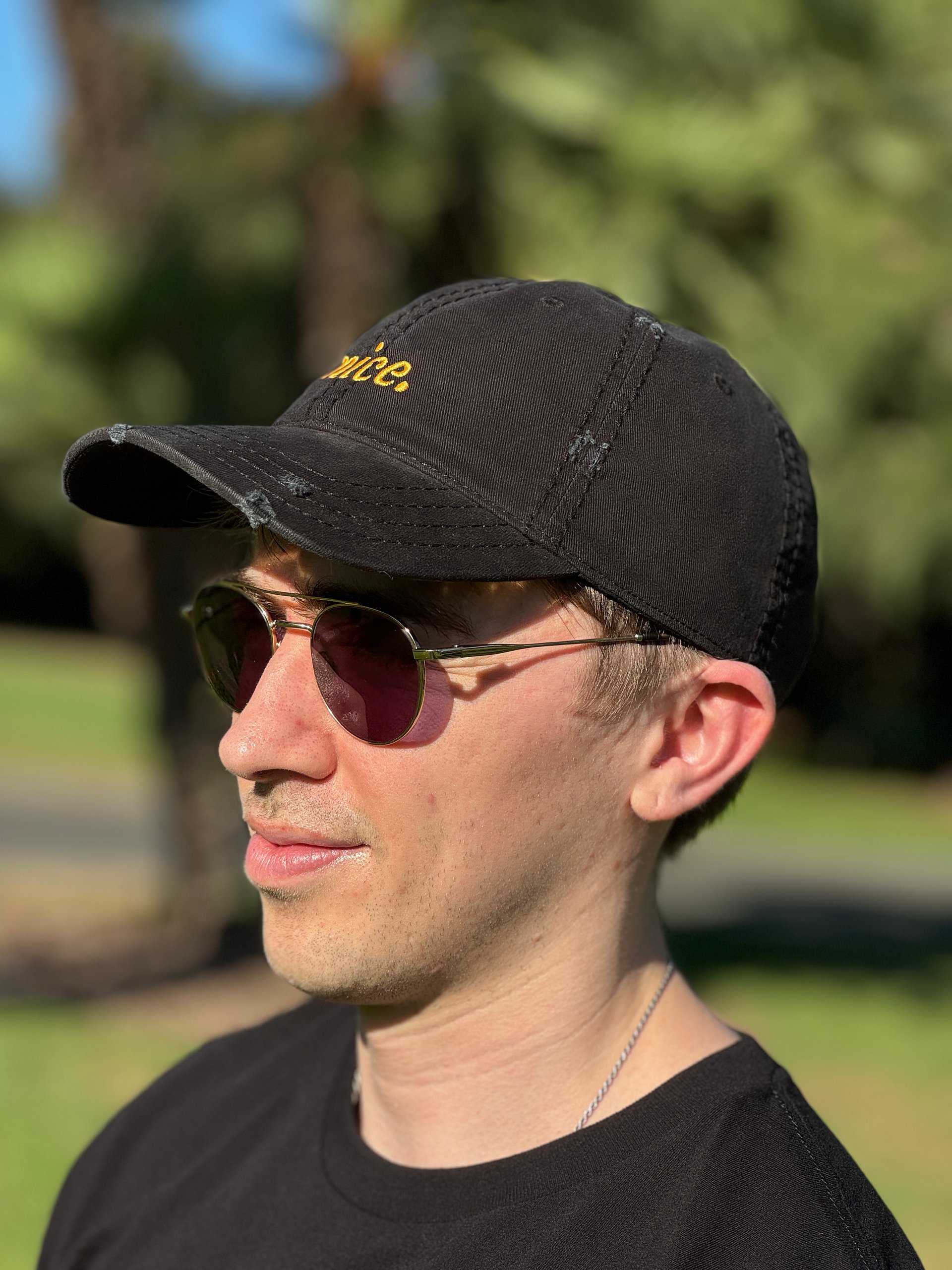 Distressed 'Nice.' Signature Dad Hat product image (5)