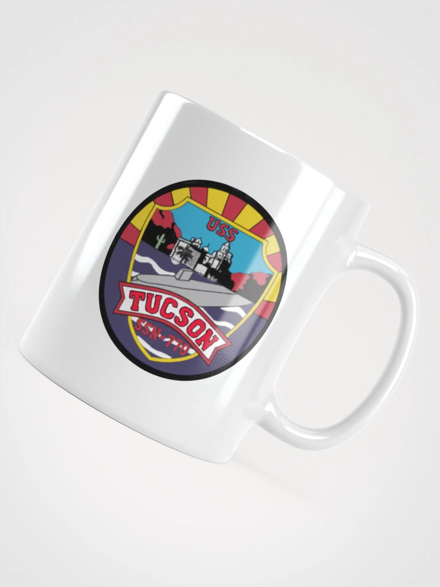 USS Tucson SSN 770 White Coffee Cup product image (4)