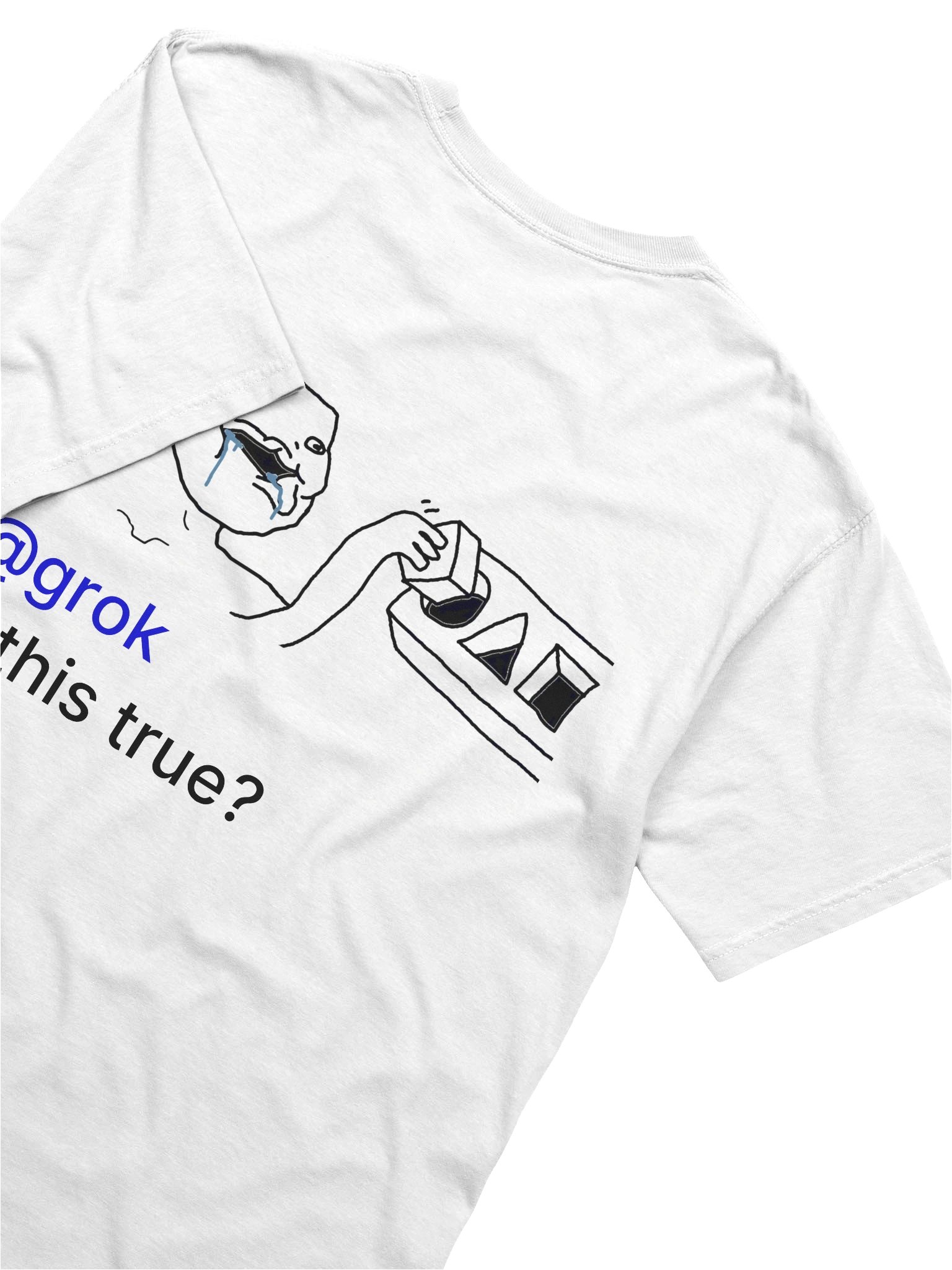 "@grok is this true?" t-shirt - 100% cotton product image (3)