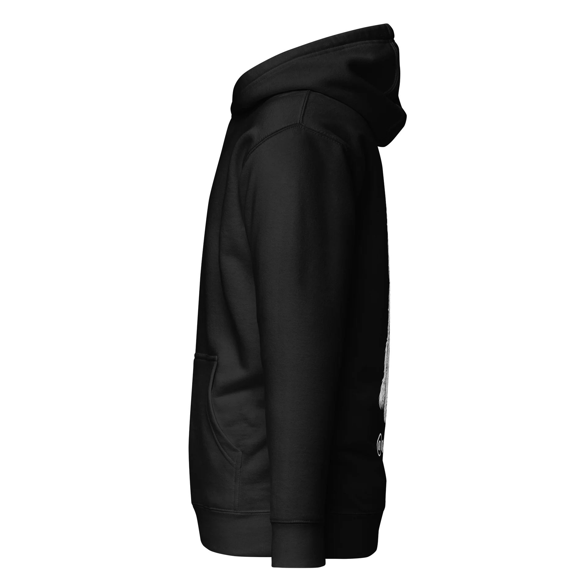 Fluffy Bow Dog Line Art Hoodie product image (3)