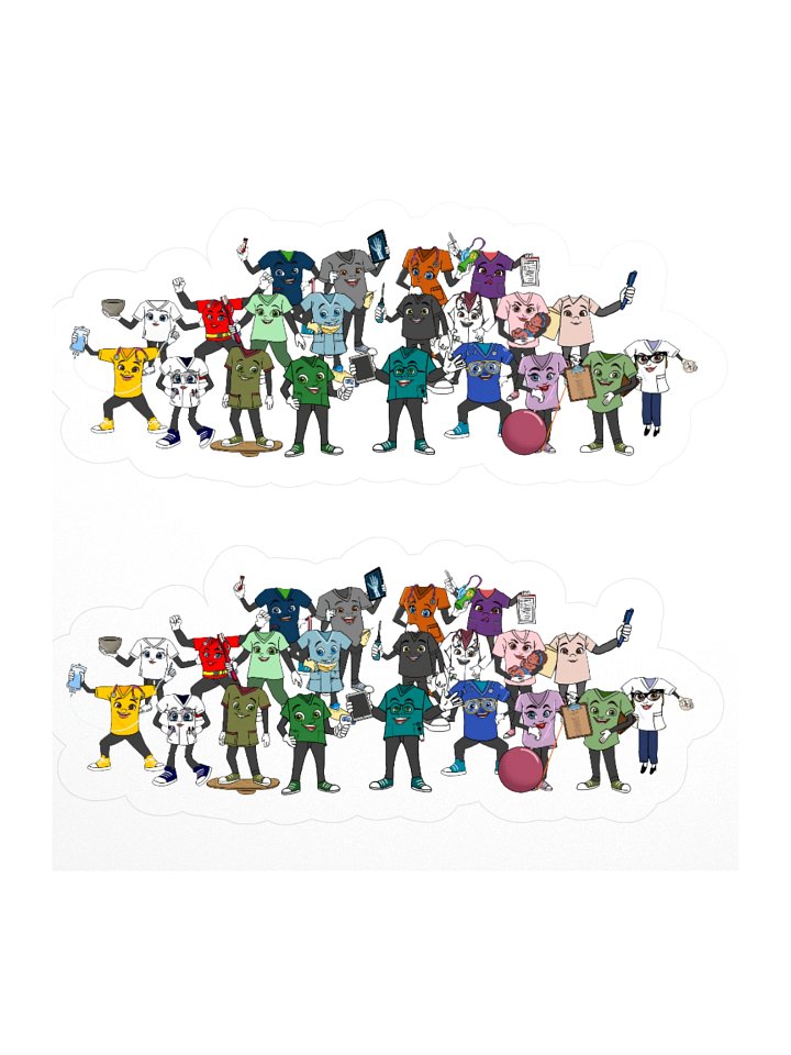 SCRUBfits™ KISS Stickers product image (1)