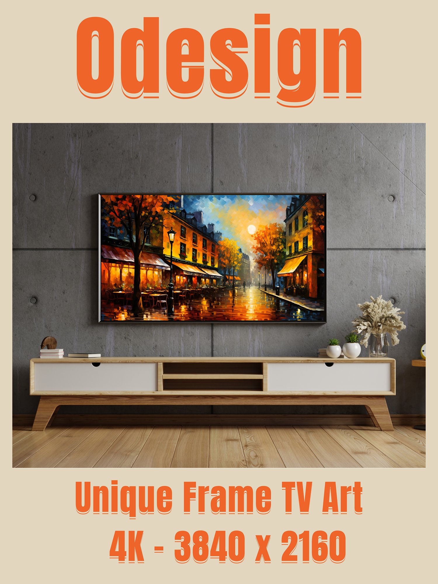 Cityscape and Landscape Frame TV Art product image (5)