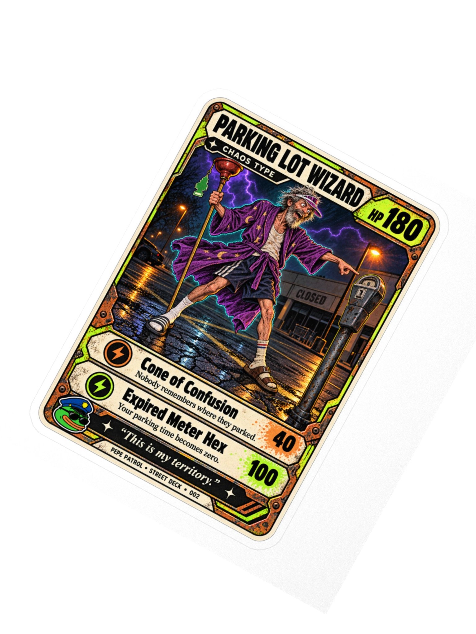Parking Lot Wizard — Street Deck Sticker 002 product image (2)