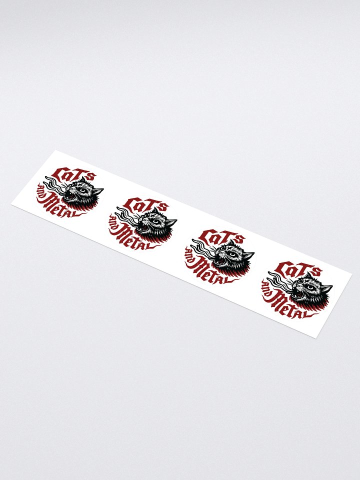 CATS AND METAL 4 STICKER SET product image (1)
