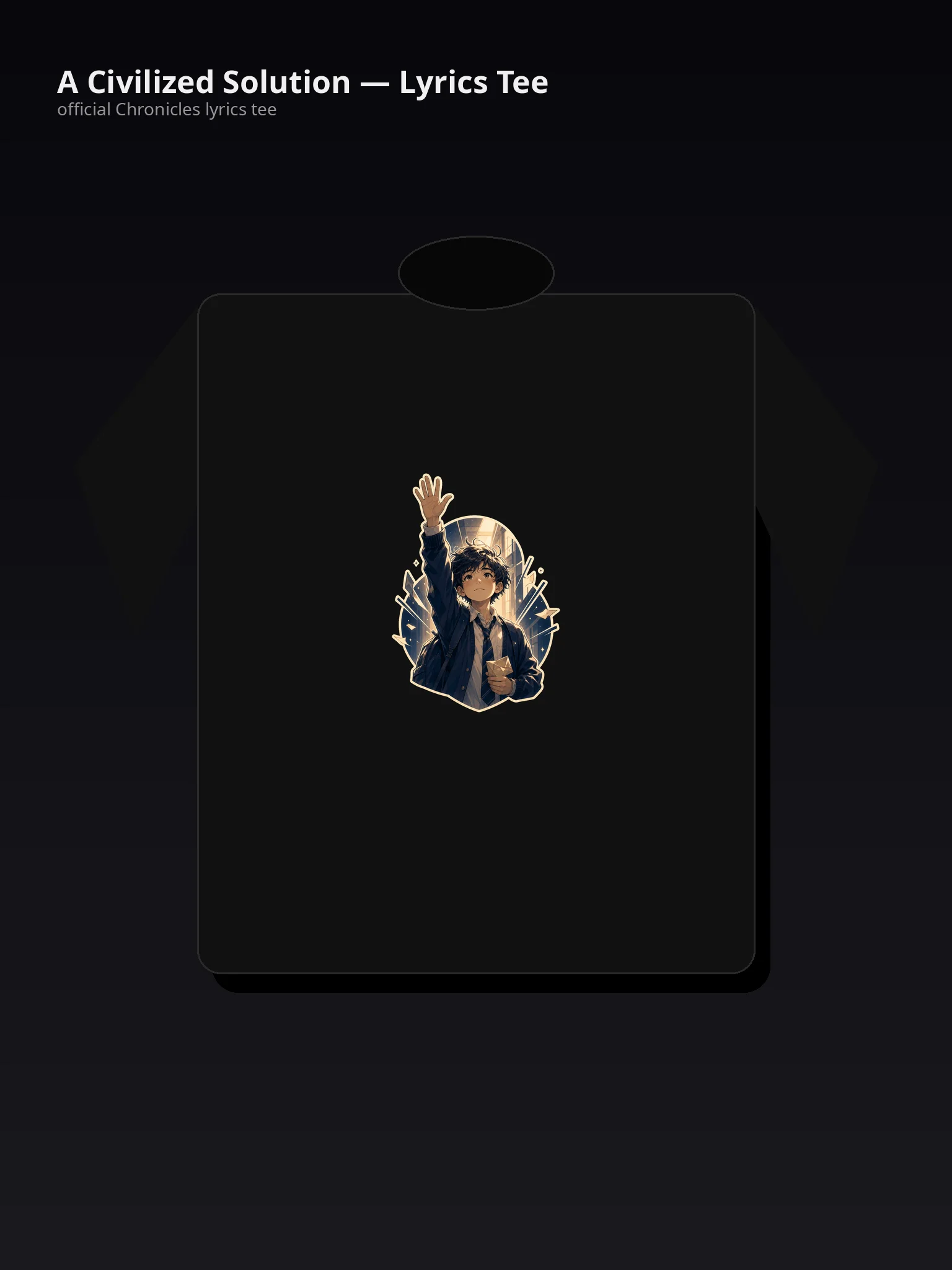 A Civilized Solution — Lyrics Tee - 3PCZOw