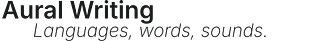 Aural Writing