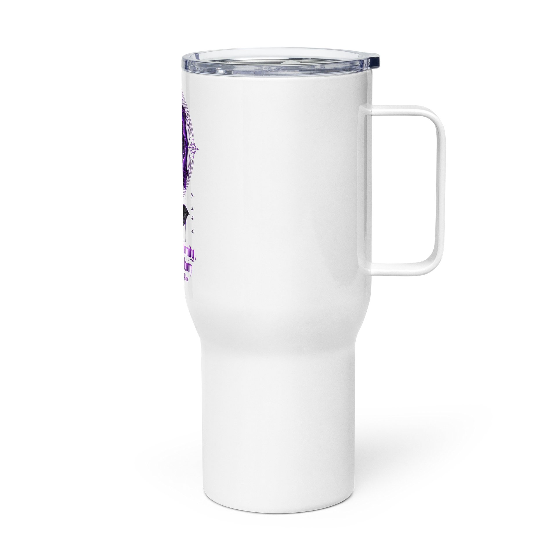 Neon Gothic Rose Travel Mug product image (4)