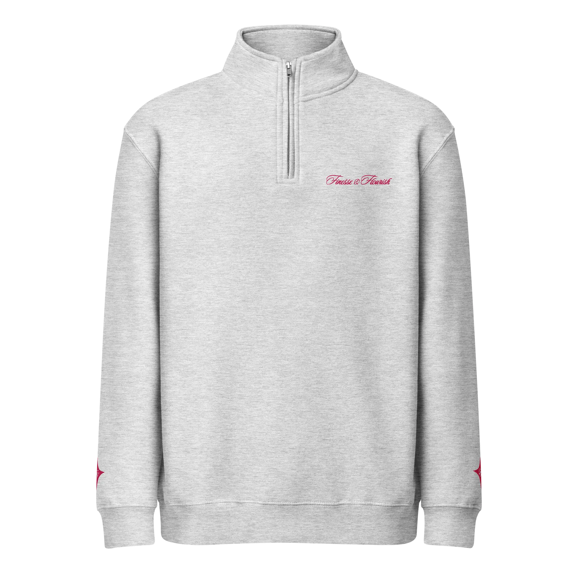 F&F Premium Quarter Zip Sweatshirt Tournament (PNK) product image (1)