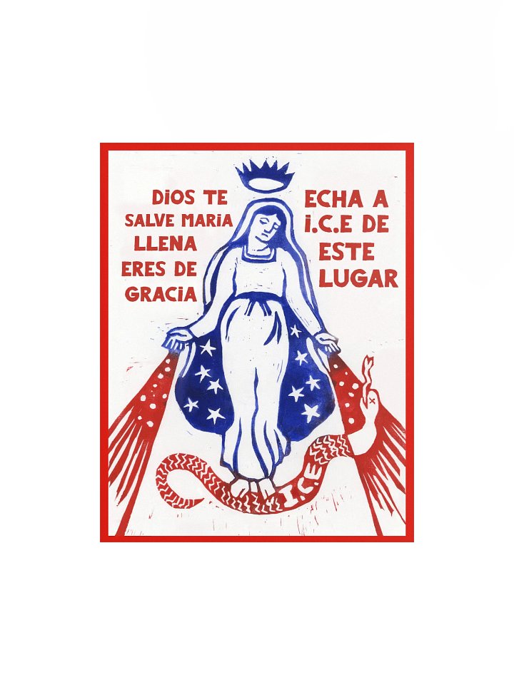Dios Te Salve Maria - Echa A I.C.E (Matte Art Print) product image (1)
