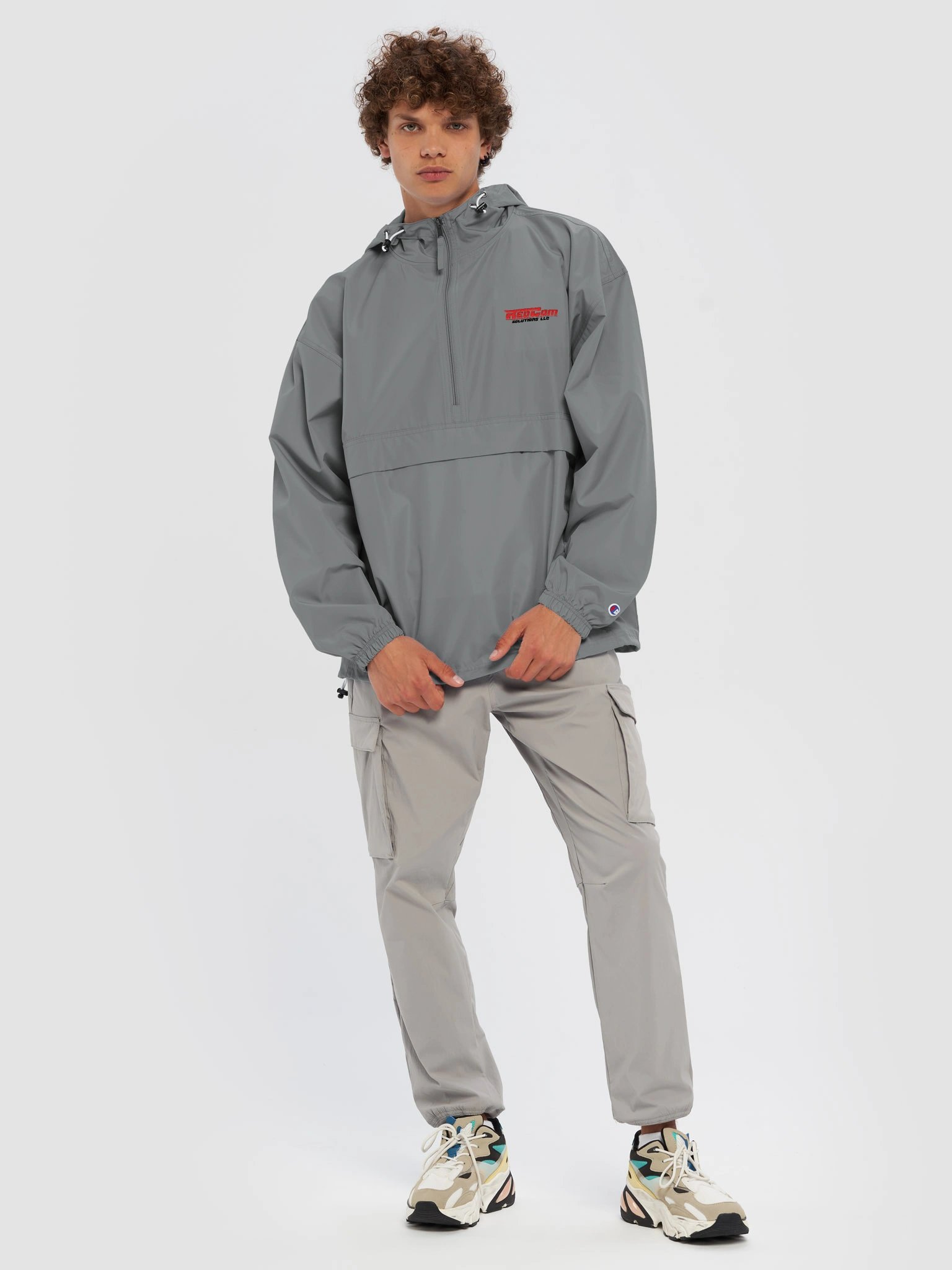 RedCom Solutions LLC | Champion Embroidered Windbreaker – Gray product image (3)