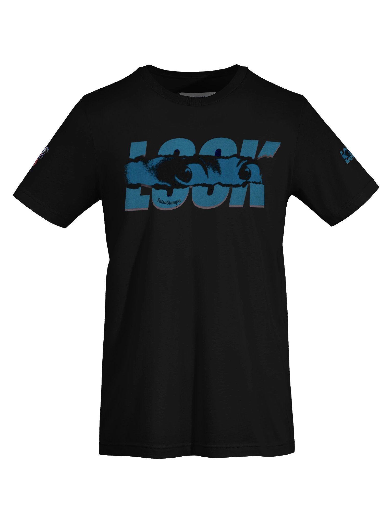 LOOK Typography T‑Shirt | Funny Eye Design Streetwear — Bella+Canvas Supersoft product image (2)