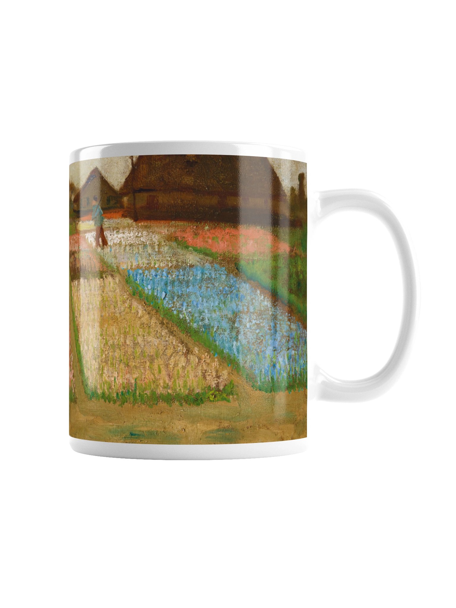Flower Beds in Holland (Vincent van Gogh) Mug product image (4)