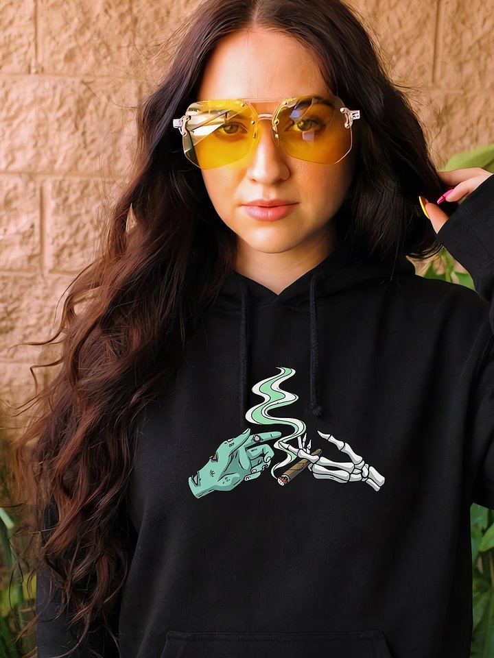 Smoky Zombie & Skeleton Hoodie product image (1)
