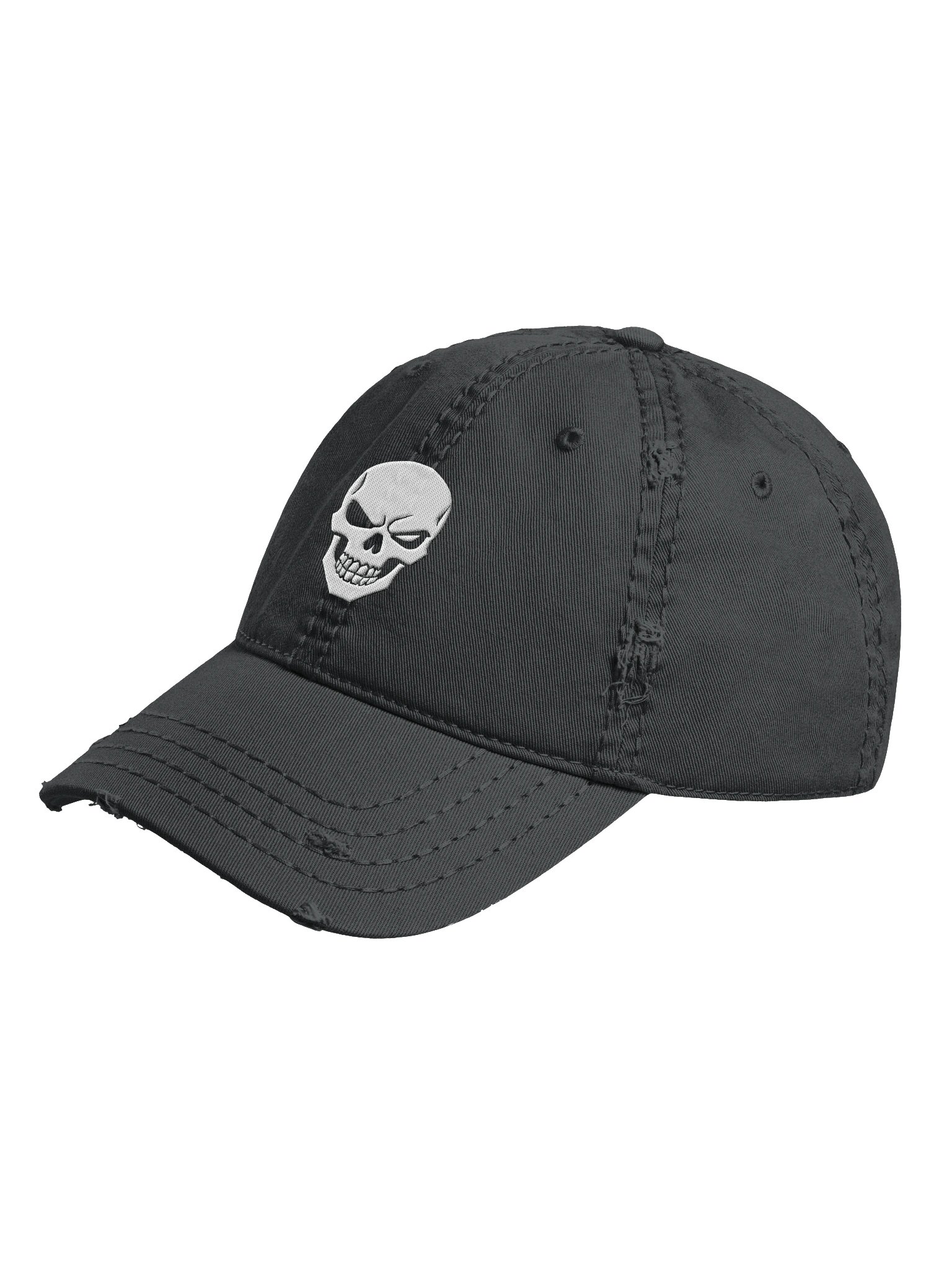 FrayCaps Skull Distressed Cap product image (4)