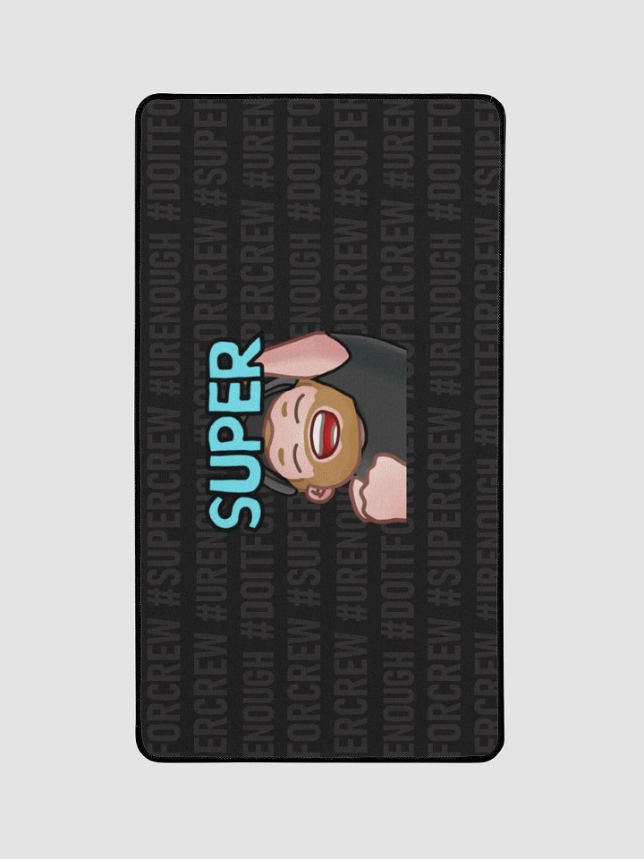 Super # - Black Desk Mat 12