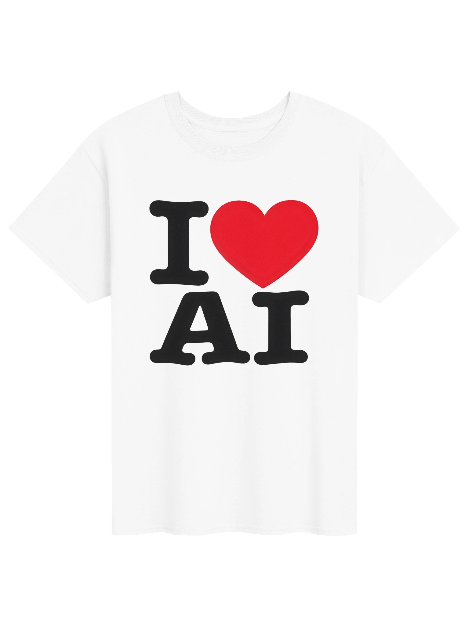 I ❤️ AI t-shirt product image (1)