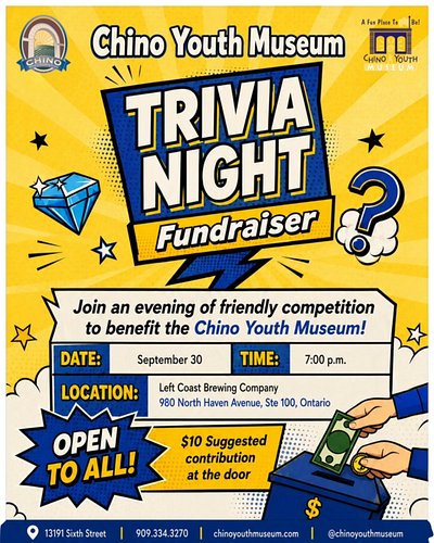 Our final @geekswhodrink quiz of September is going to be a Quiz for a Cause, aka a fundraiser for @chinoyouthmuseum at @left...