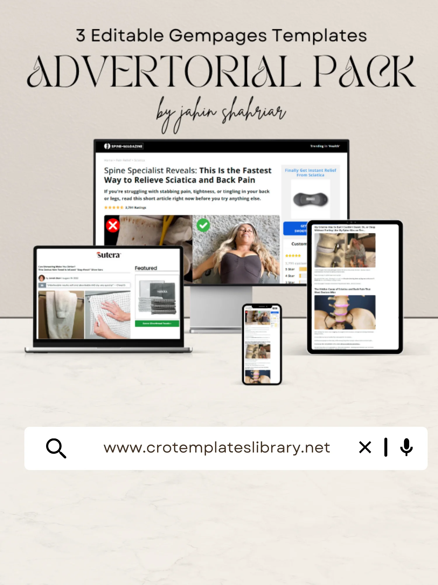 3 Gempages Advertorial Templates Pack product image (1)