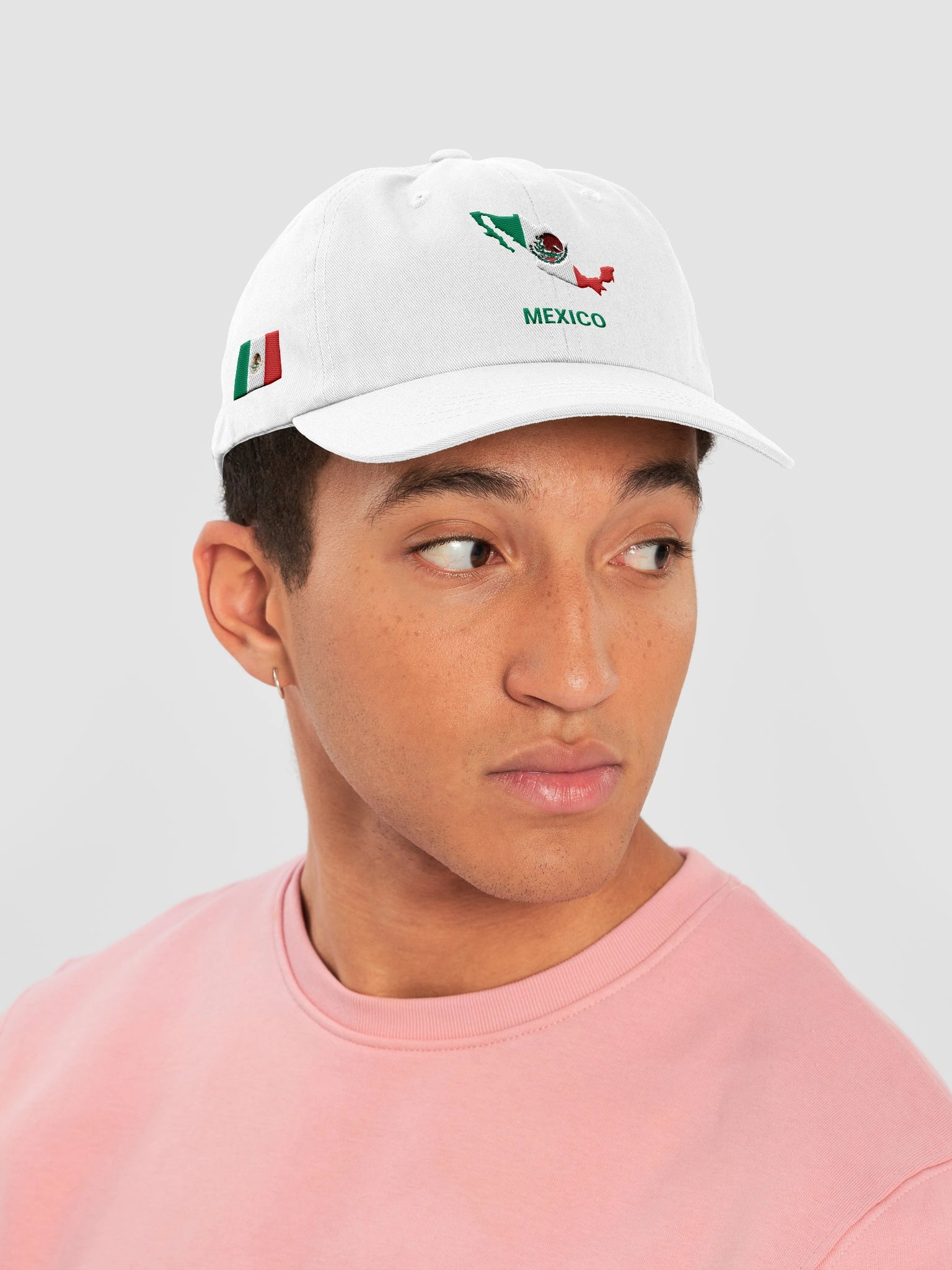 Mexico 2026 World Cup Flag Dad Hat - Mexico Soccer Fan Cap - Premium Embroidered Chino Cotton Twill product image (6)
