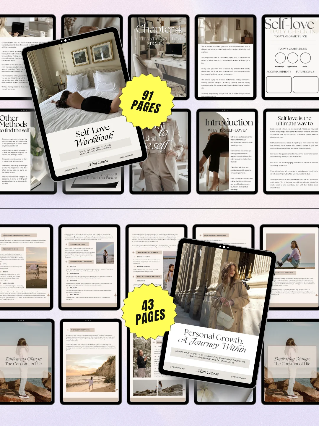 7 Wellness & Self Care eBooks + Workbooks Bundle | MRR PLR Bundle product image (6)